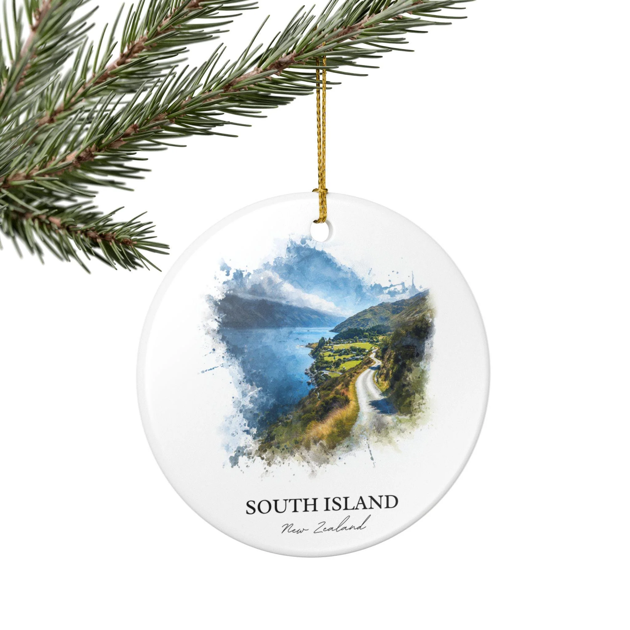 South Island NZ Ornament: Unique South Island Souvenir, New Zealand Xmas Decor, and Authentic New Zealand Gift - Image 5