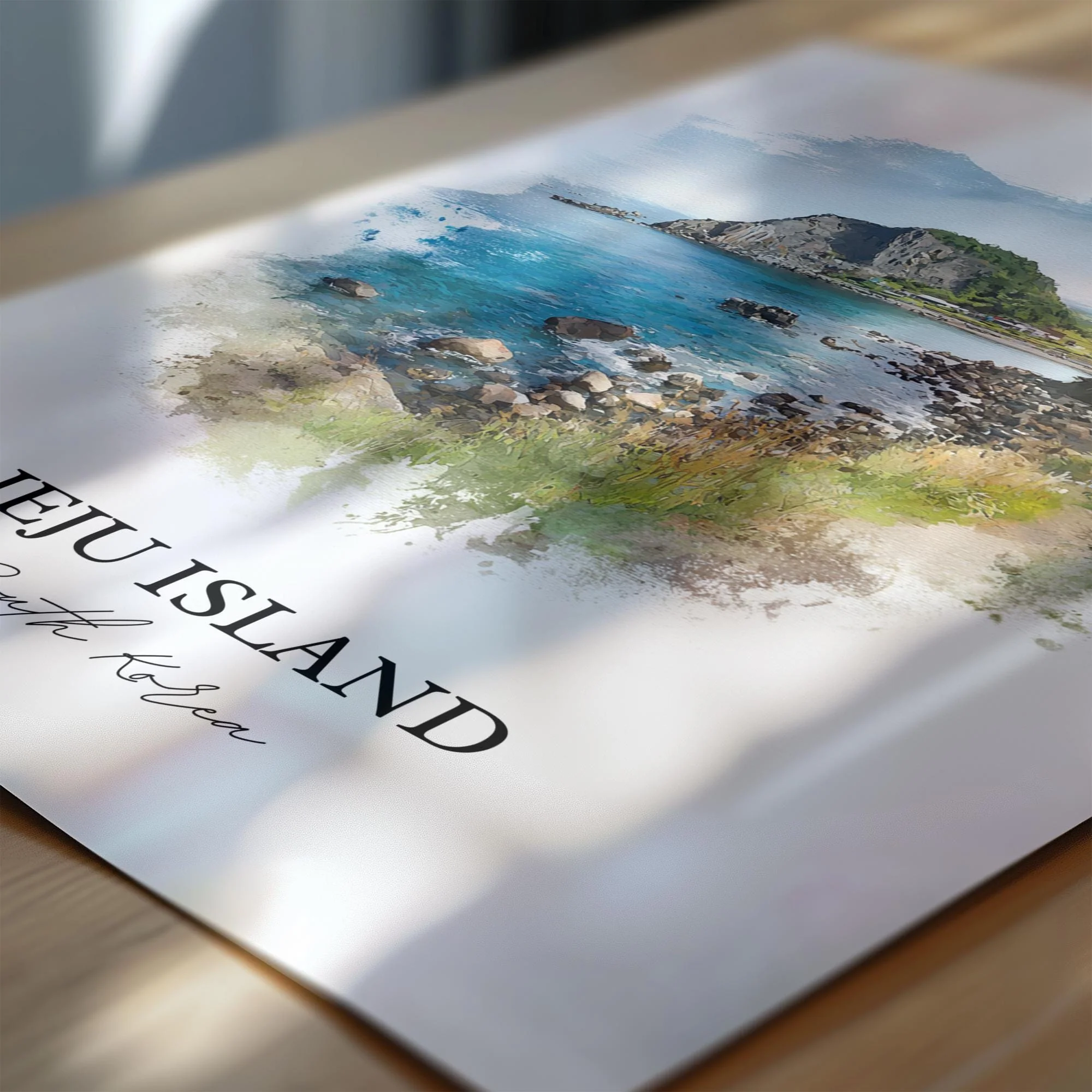 South Island, New Zealand – Watercolor Art Print - Image 2