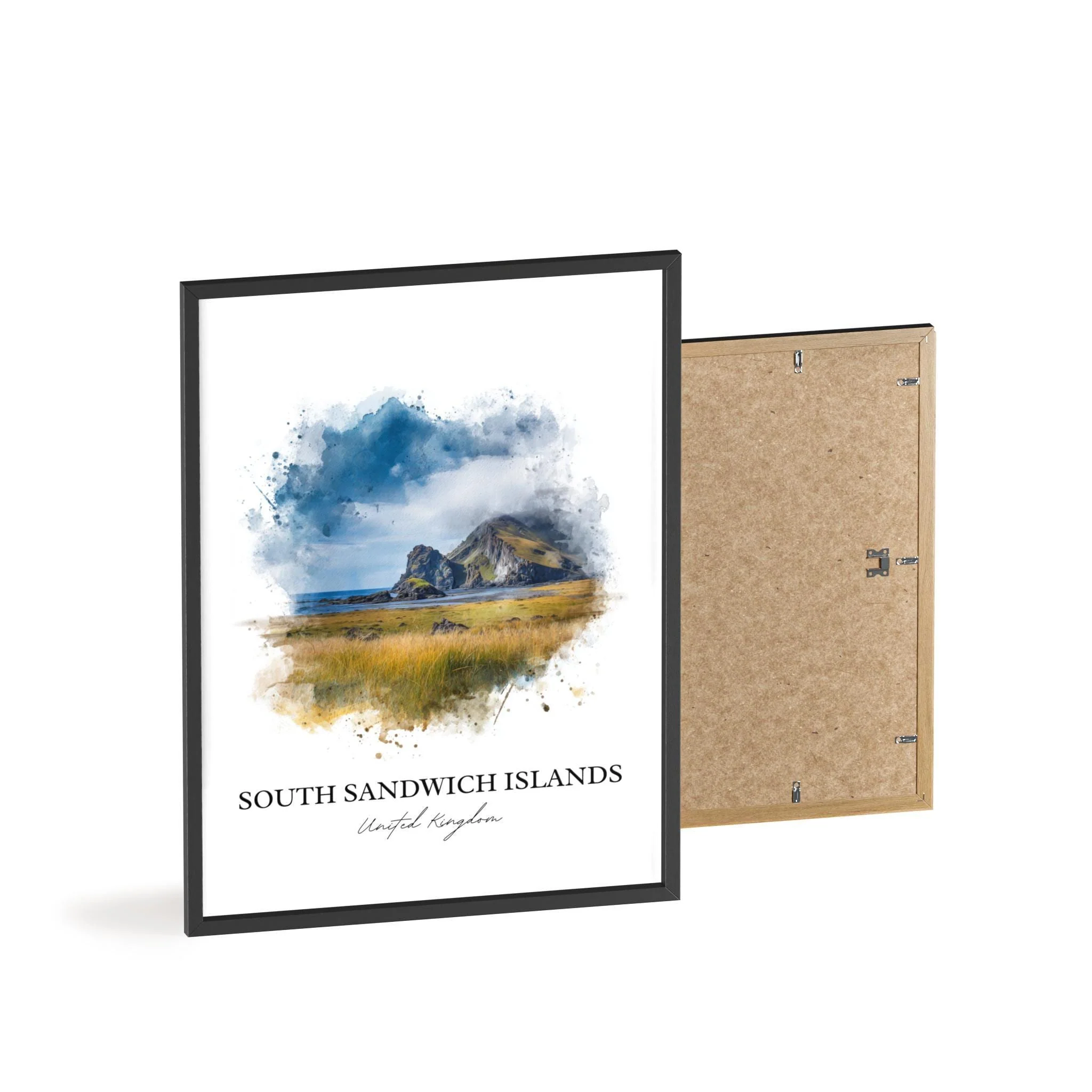 South Sandwich Islands, UK – Watercolor Art Print - Image 8