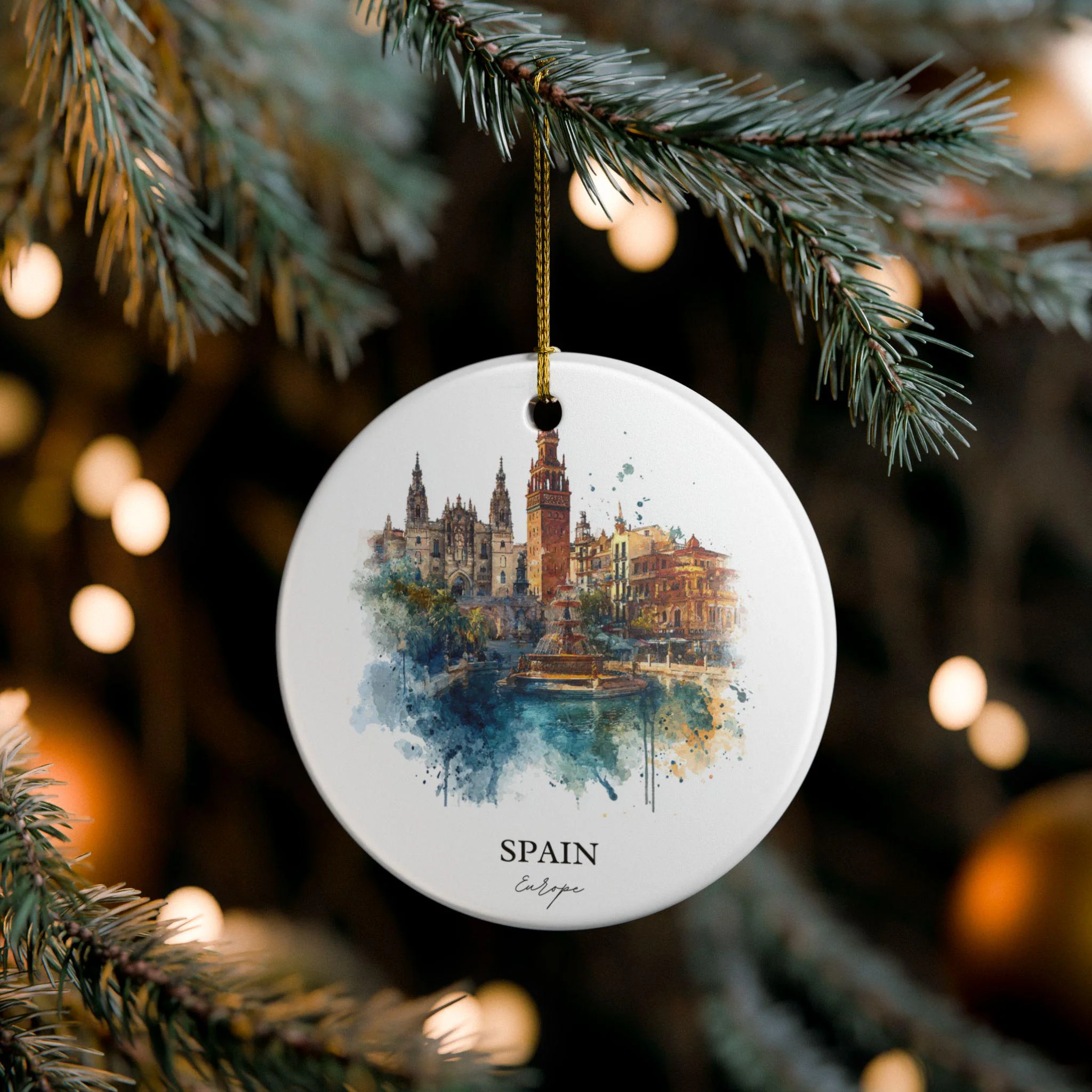 Spain Ornament: Unique Spain Souvenir, Spain Xmas Decor, and Authentic Spain Travel Gift - Image 2