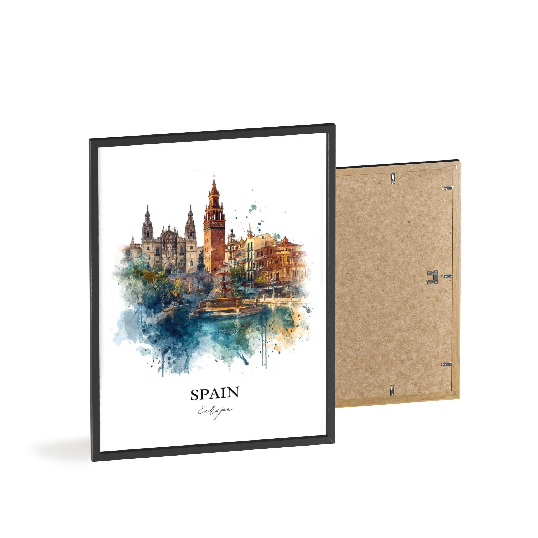 Spain, Spain – Watercolor Art Print - Image 8
