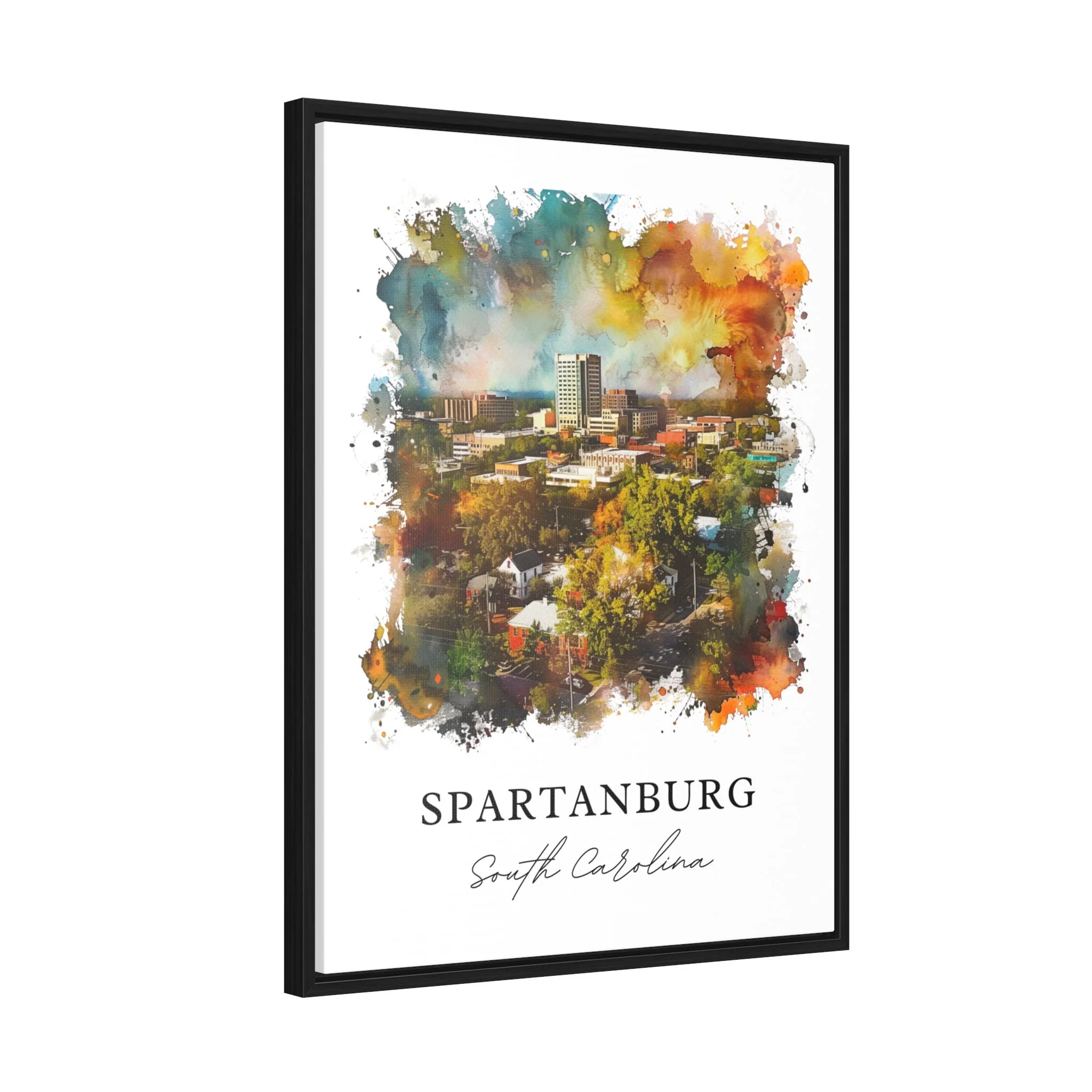 Spartanburg, USA – Watercolor Art Print - Image 6