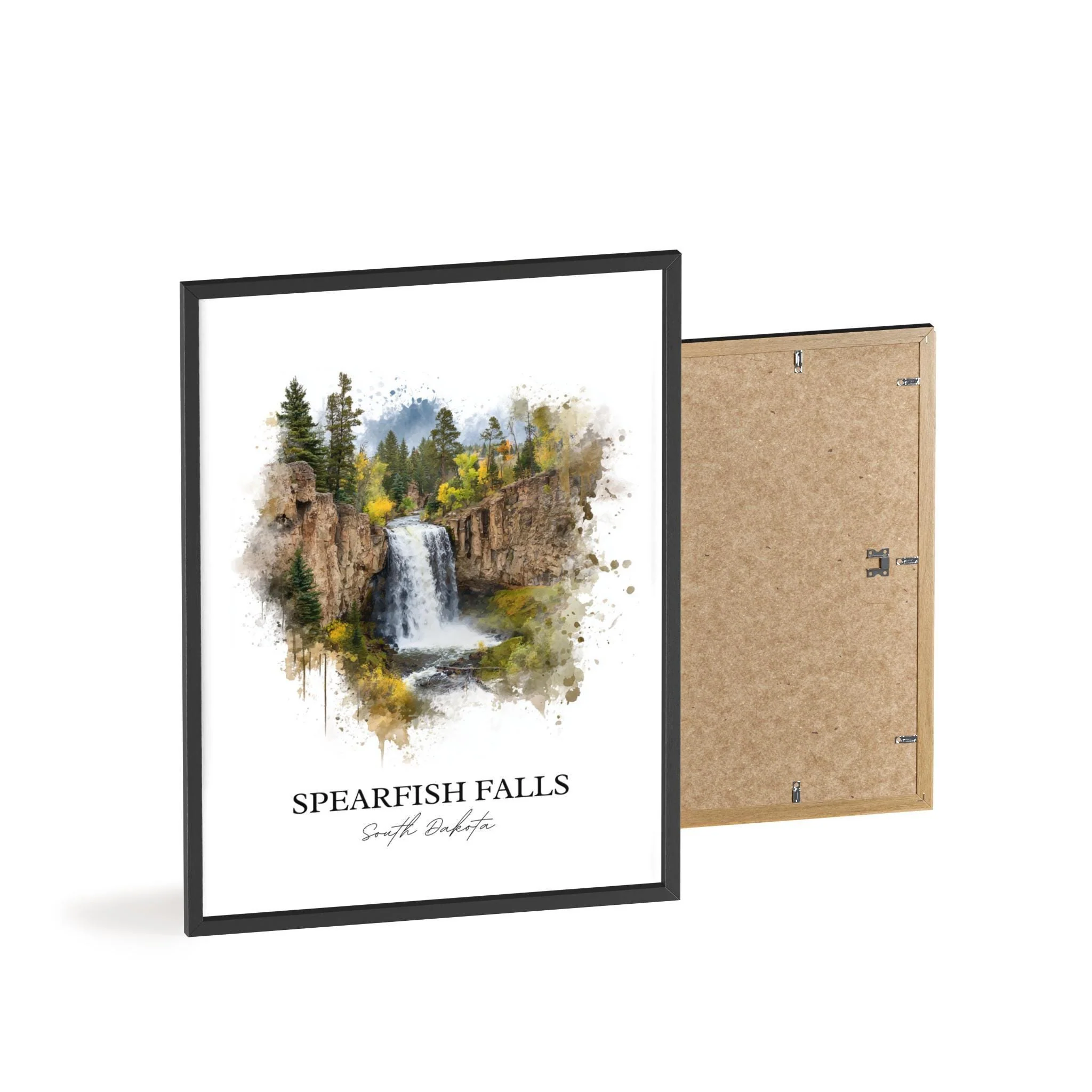 Spearfish Falls, South Dakota – Watercolor Art Print - Image 8