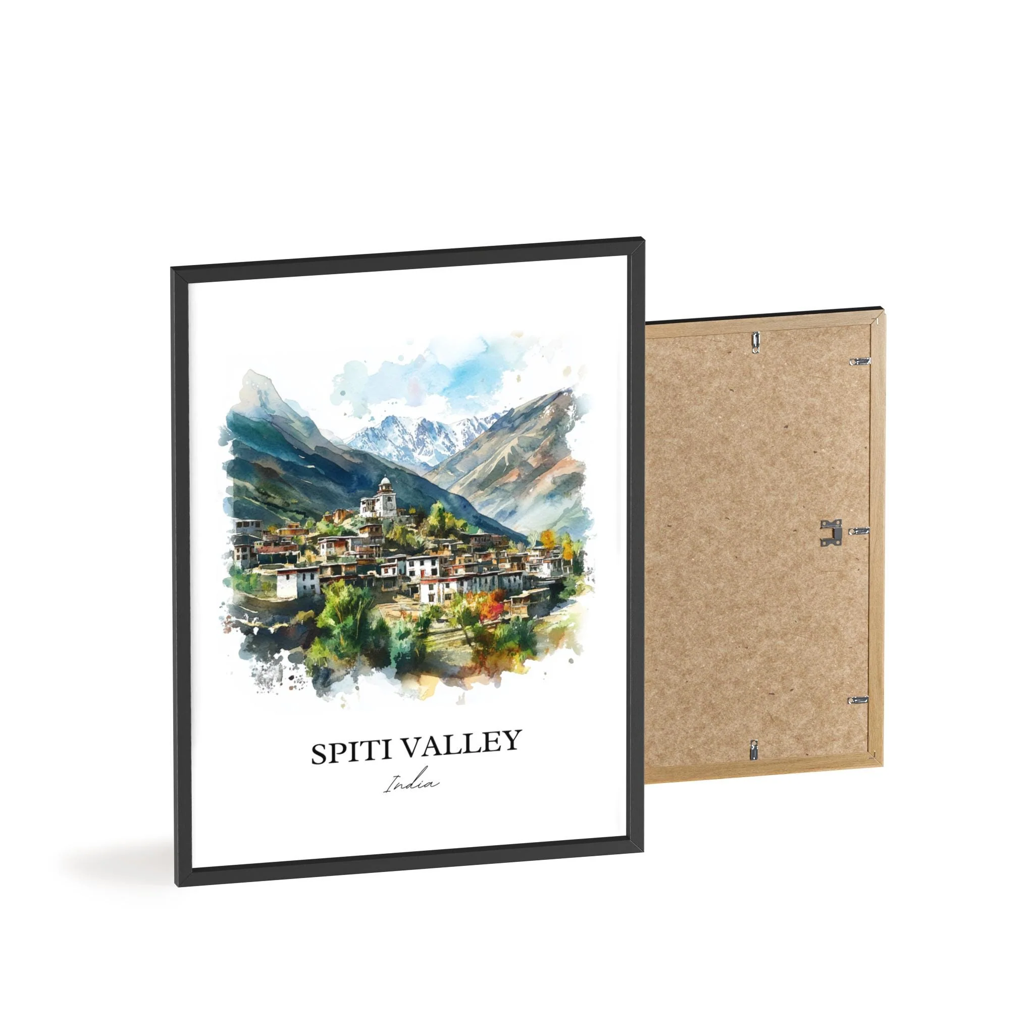 Spiti Valley, India – Watercolor Art Print - Image 8