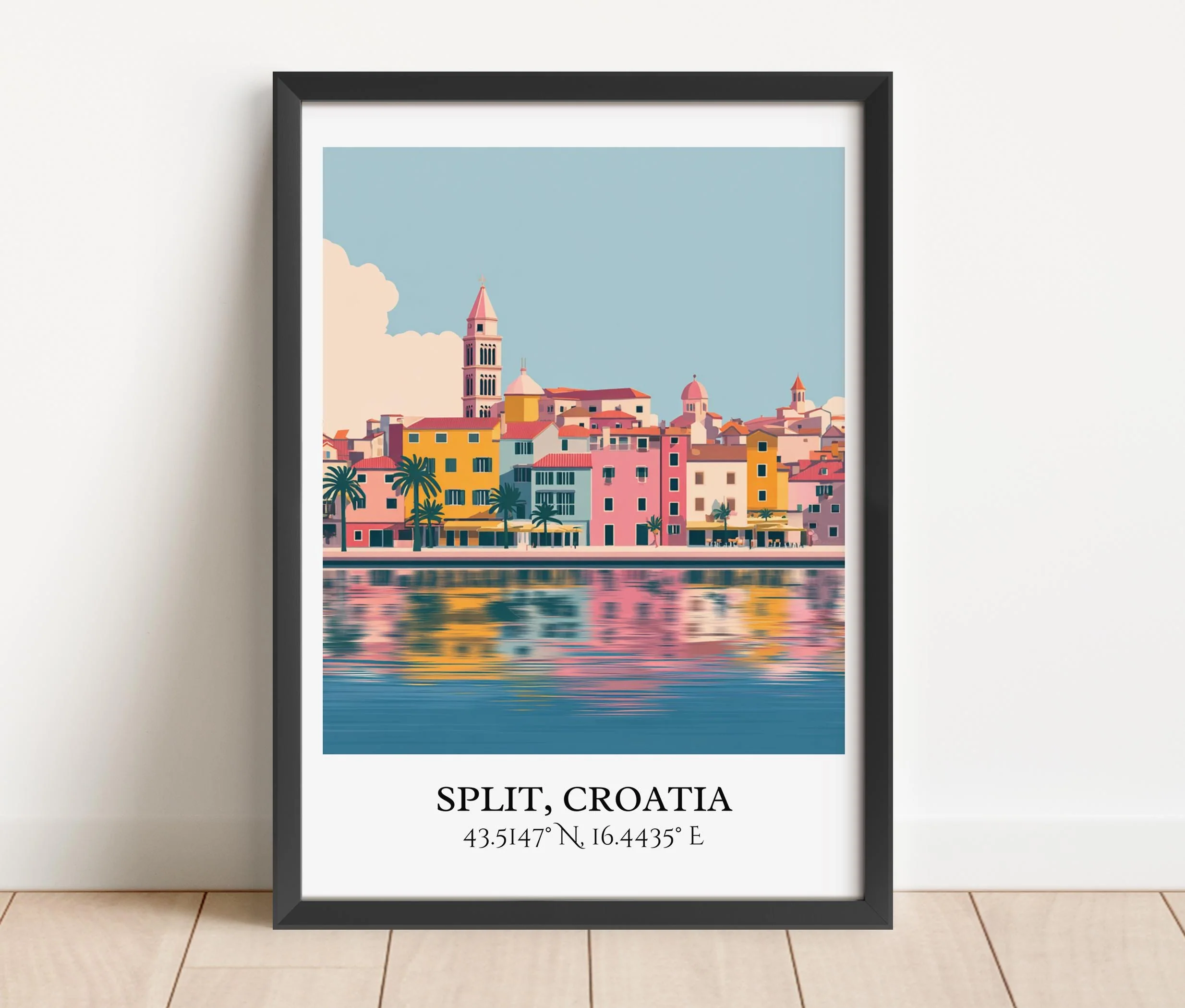 Split, Croatia – Watercolor Art Print - Image 4