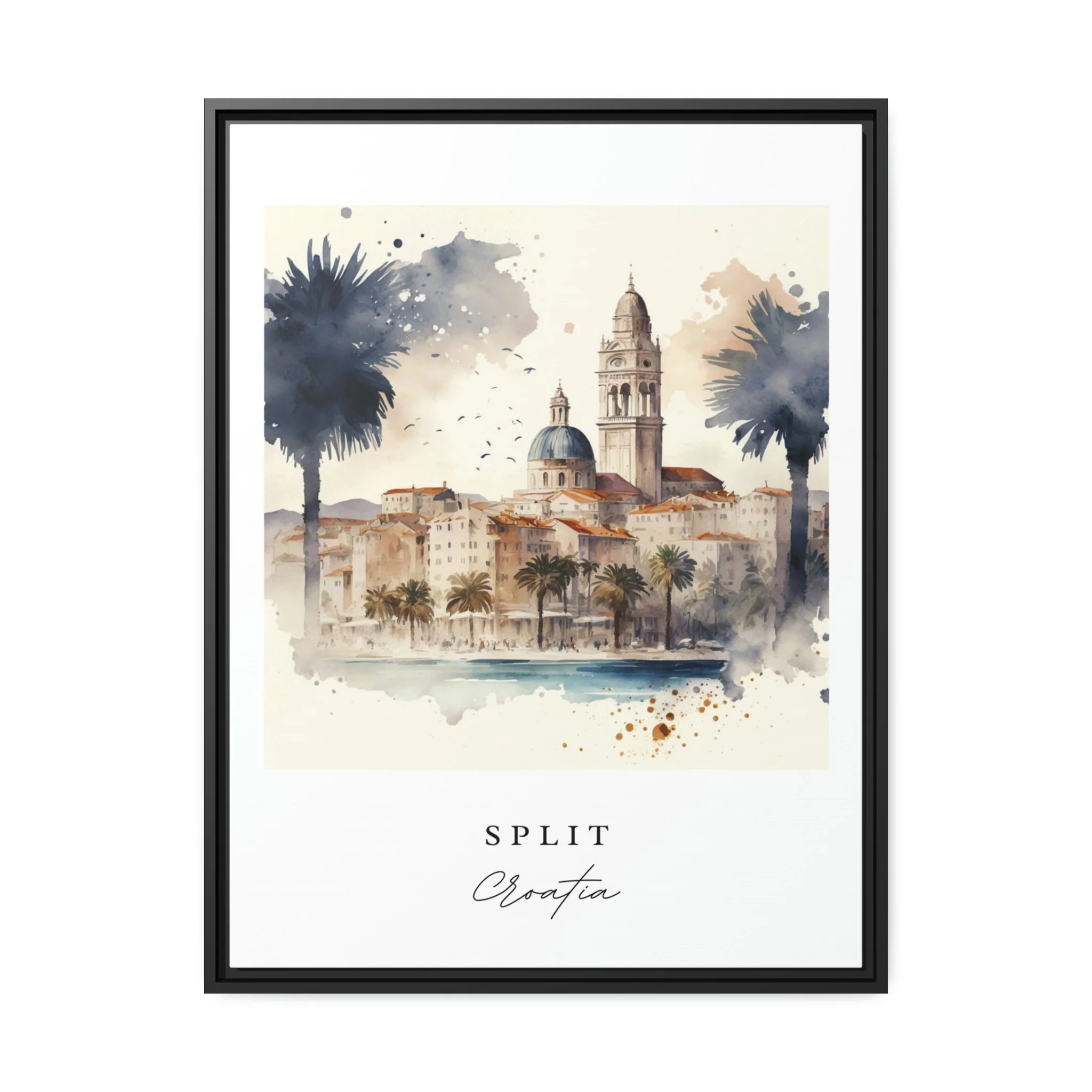 Split, Croatia – Watercolor Art Print