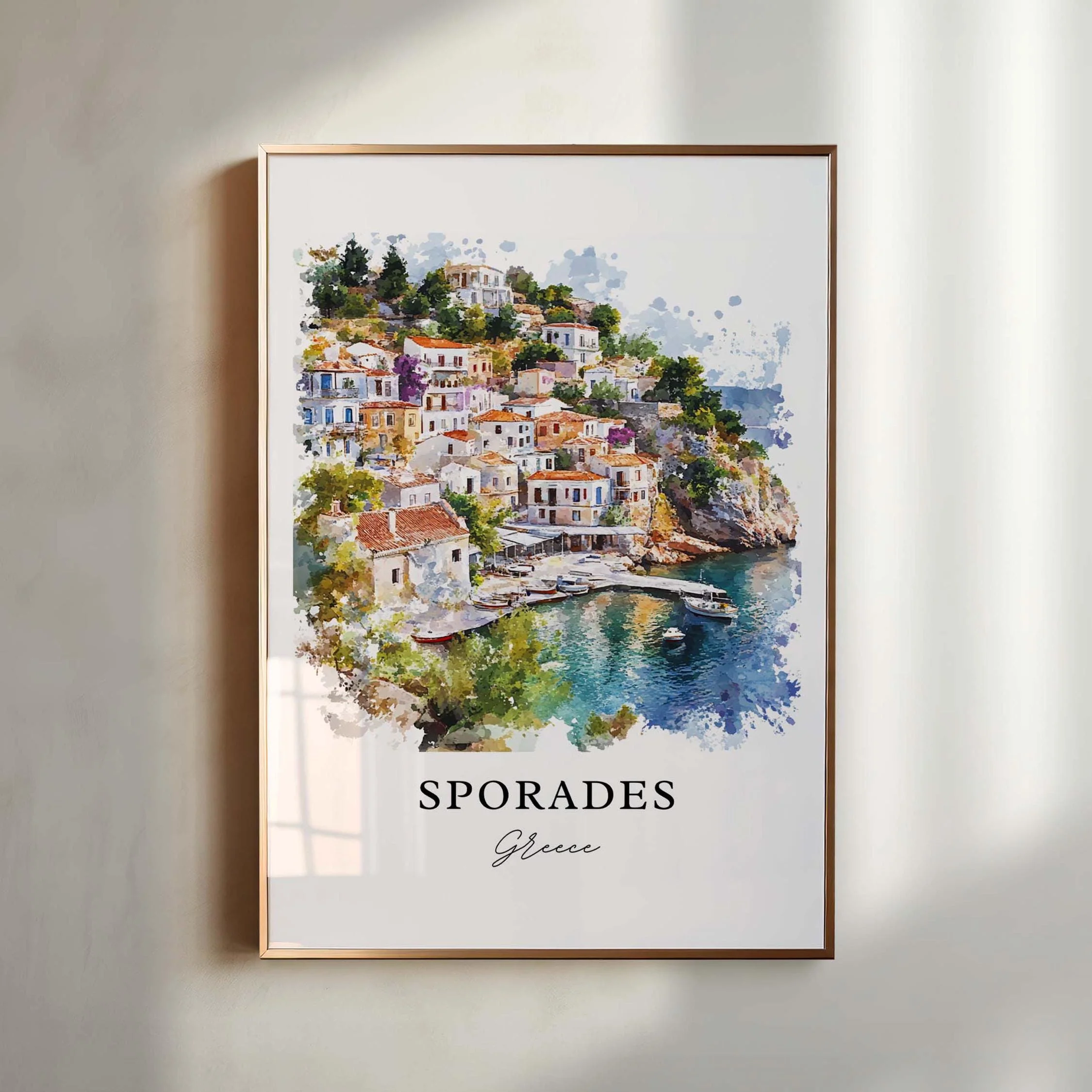 Sporades Islands, Greece – Watercolor Art Print