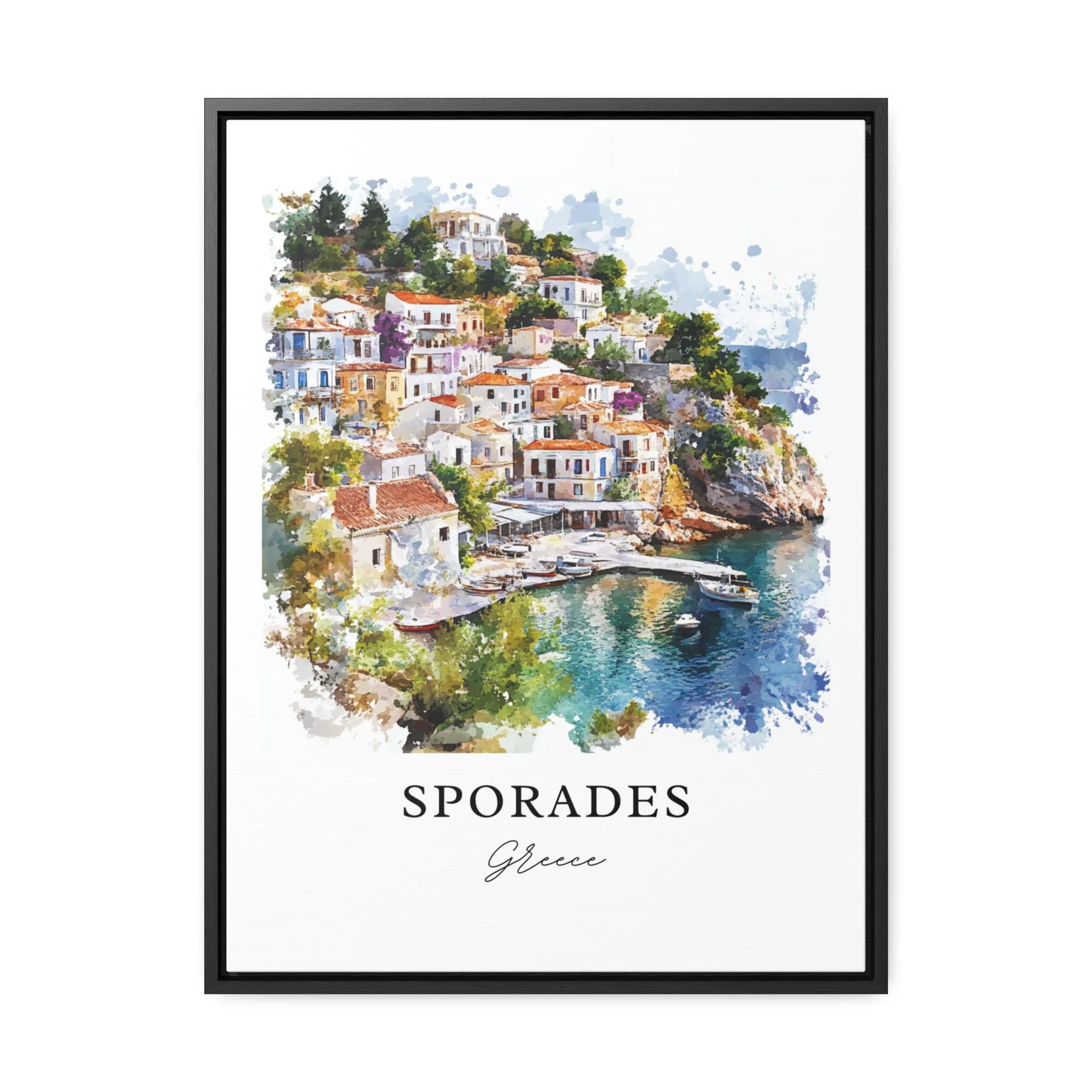 Sporades Islands, Greece – Watercolor Art Print - Image 7