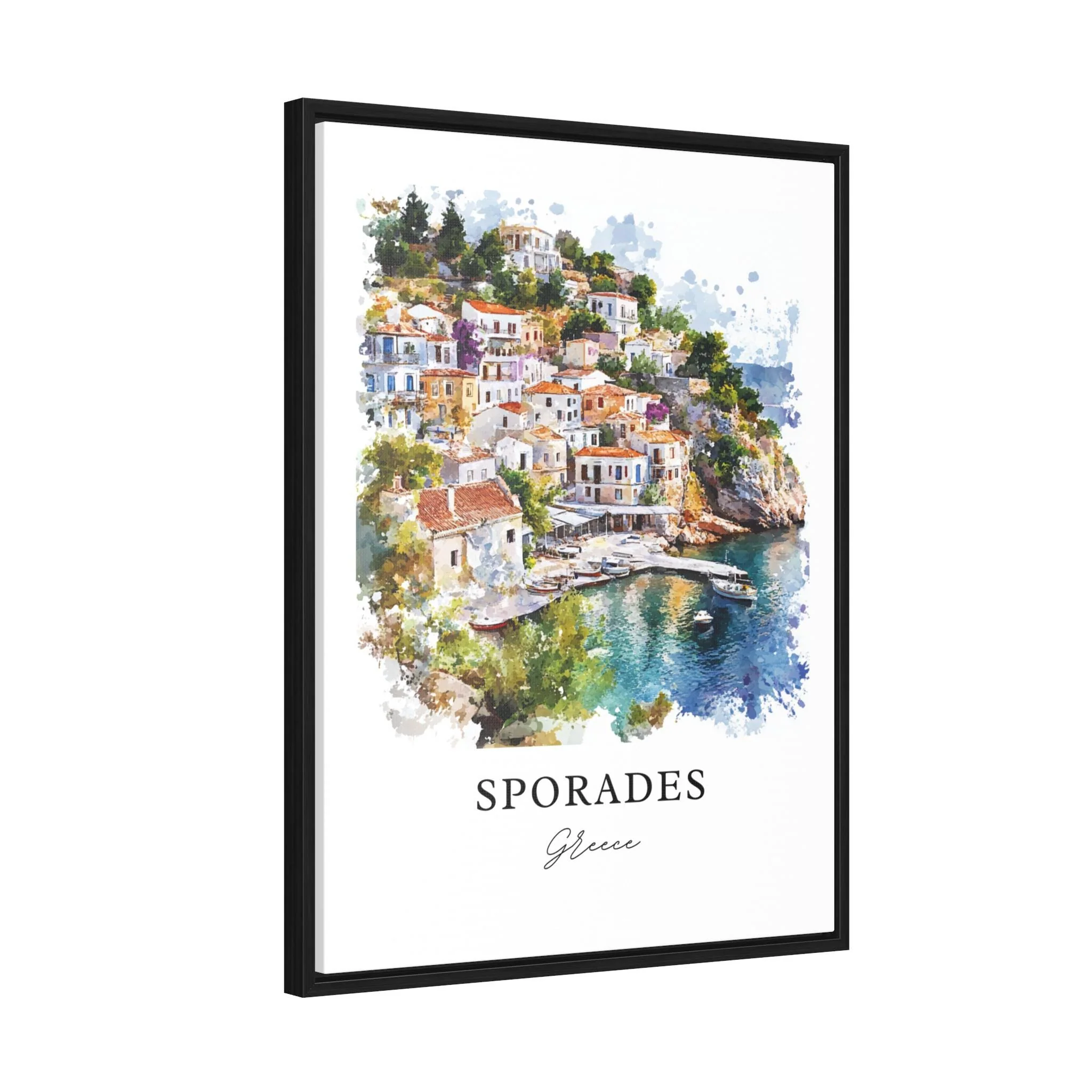 Sporades Islands, Greece – Watercolor Art Print - Image 8