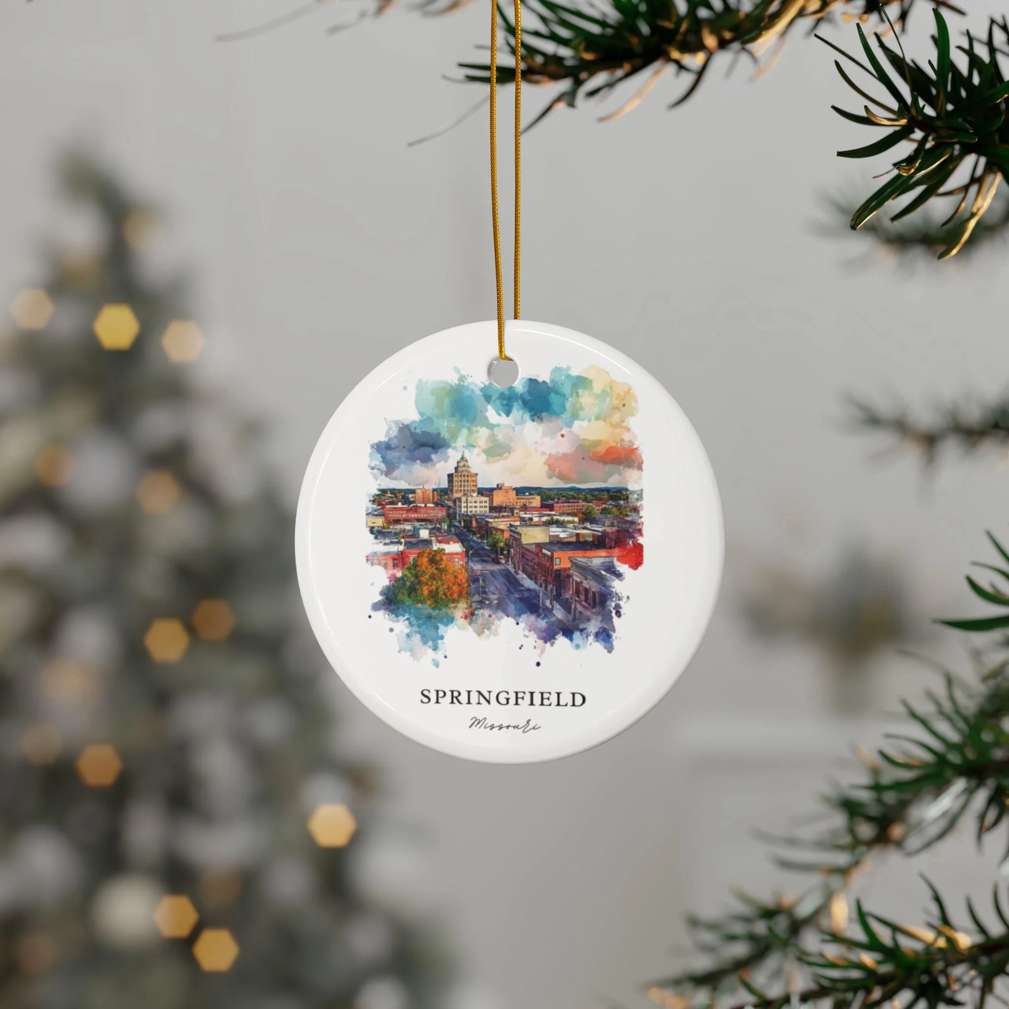 Springfield Missouri Ornament: Unique Springfield MO Souvenir, Missouri Xmas Decor, and Authentic Springfield MO Gift - Image 2