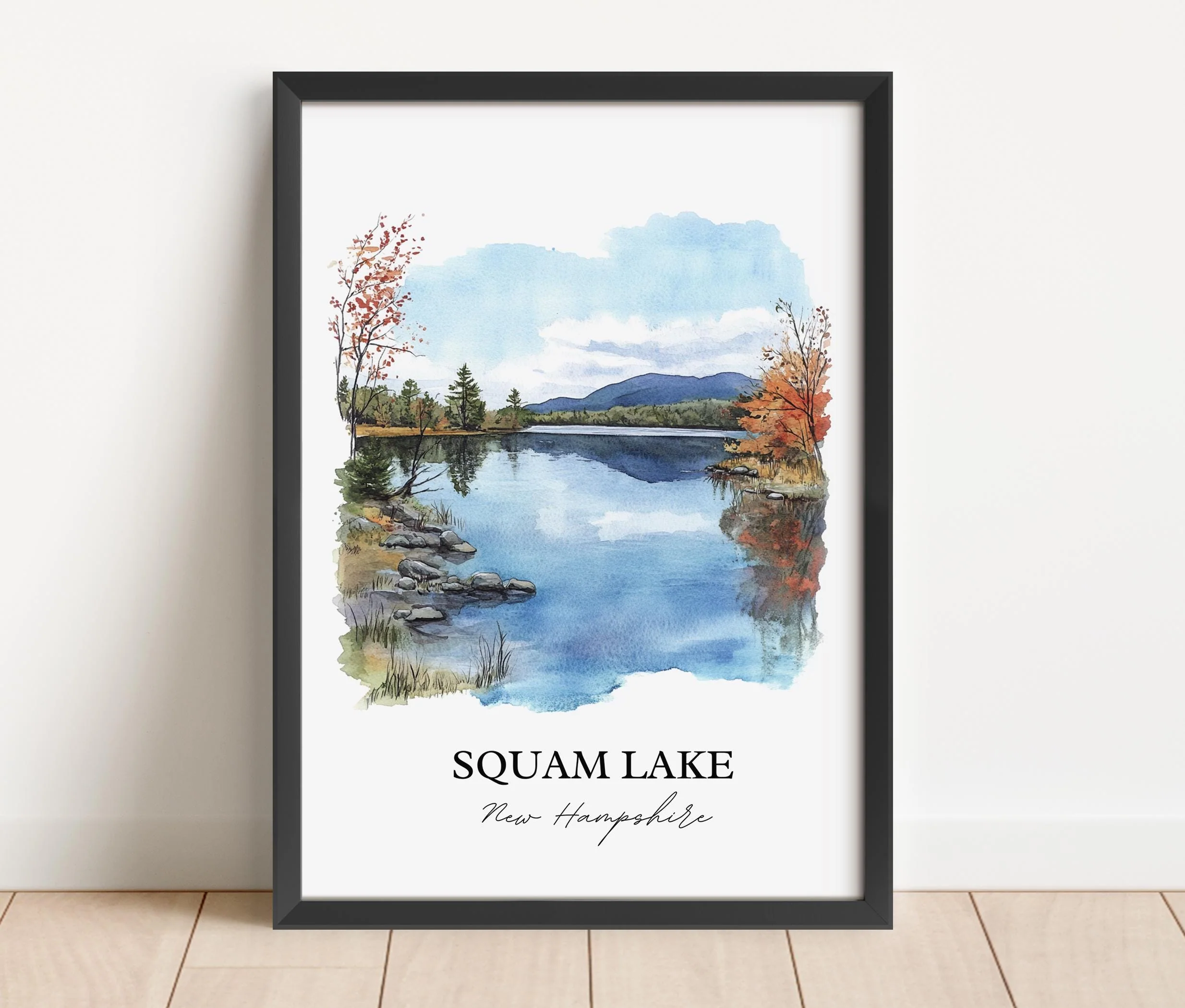 Squam Lake, New Hampshire – Watercolor Art Print - Image 4