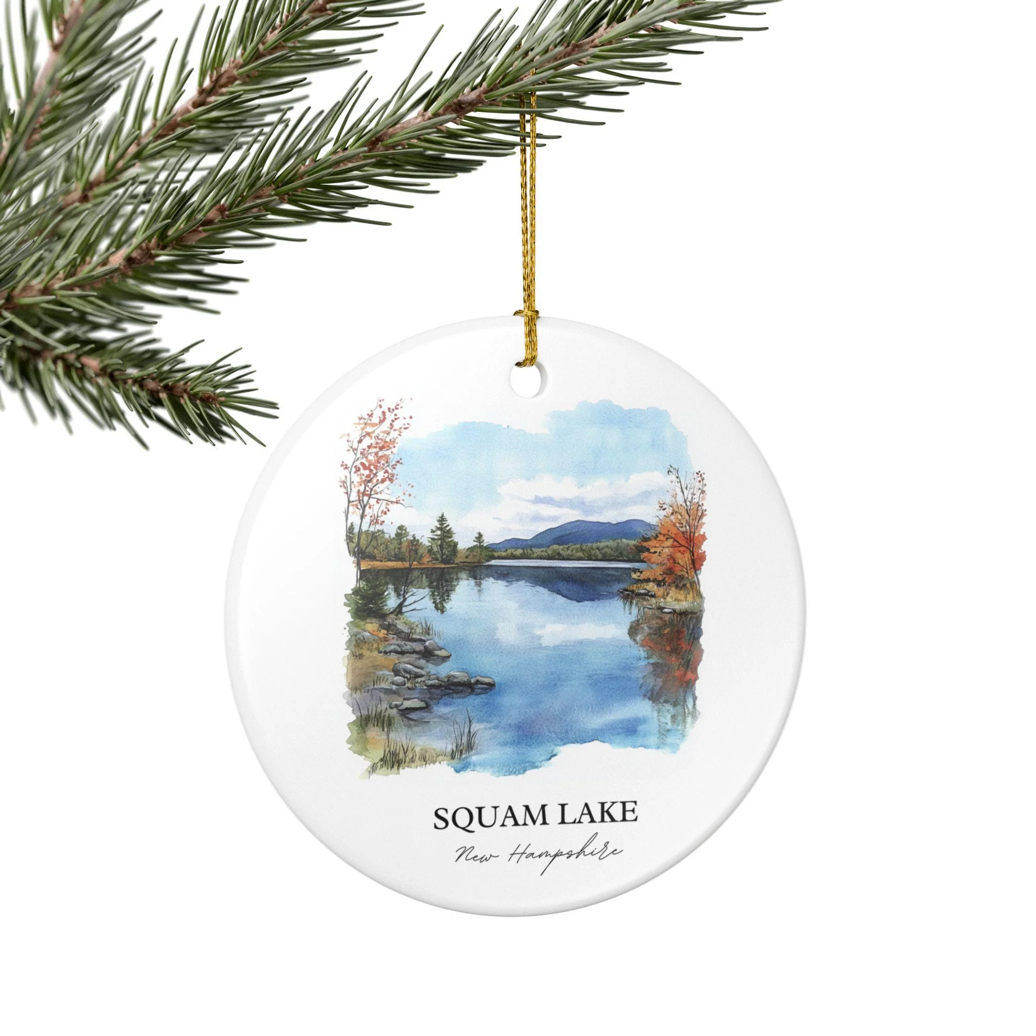 Squam Lake Ornament: Unique Squam Lake Souvenir, Squam Lake Xmas Decor, and Authentic Squam Lake NH Gift - Image 5