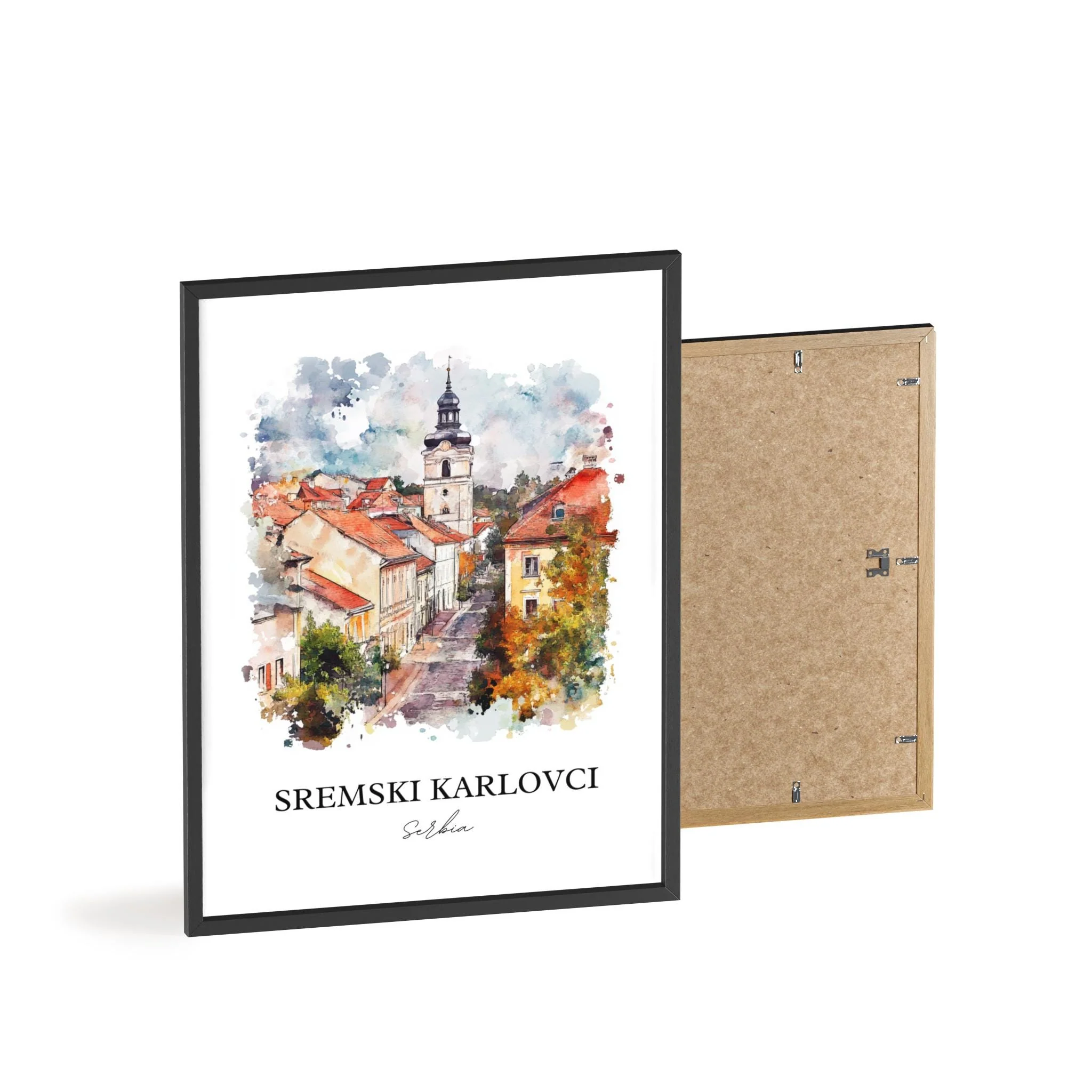 Sremski Karlovci, Serbia – Watercolor Art Print - Image 8