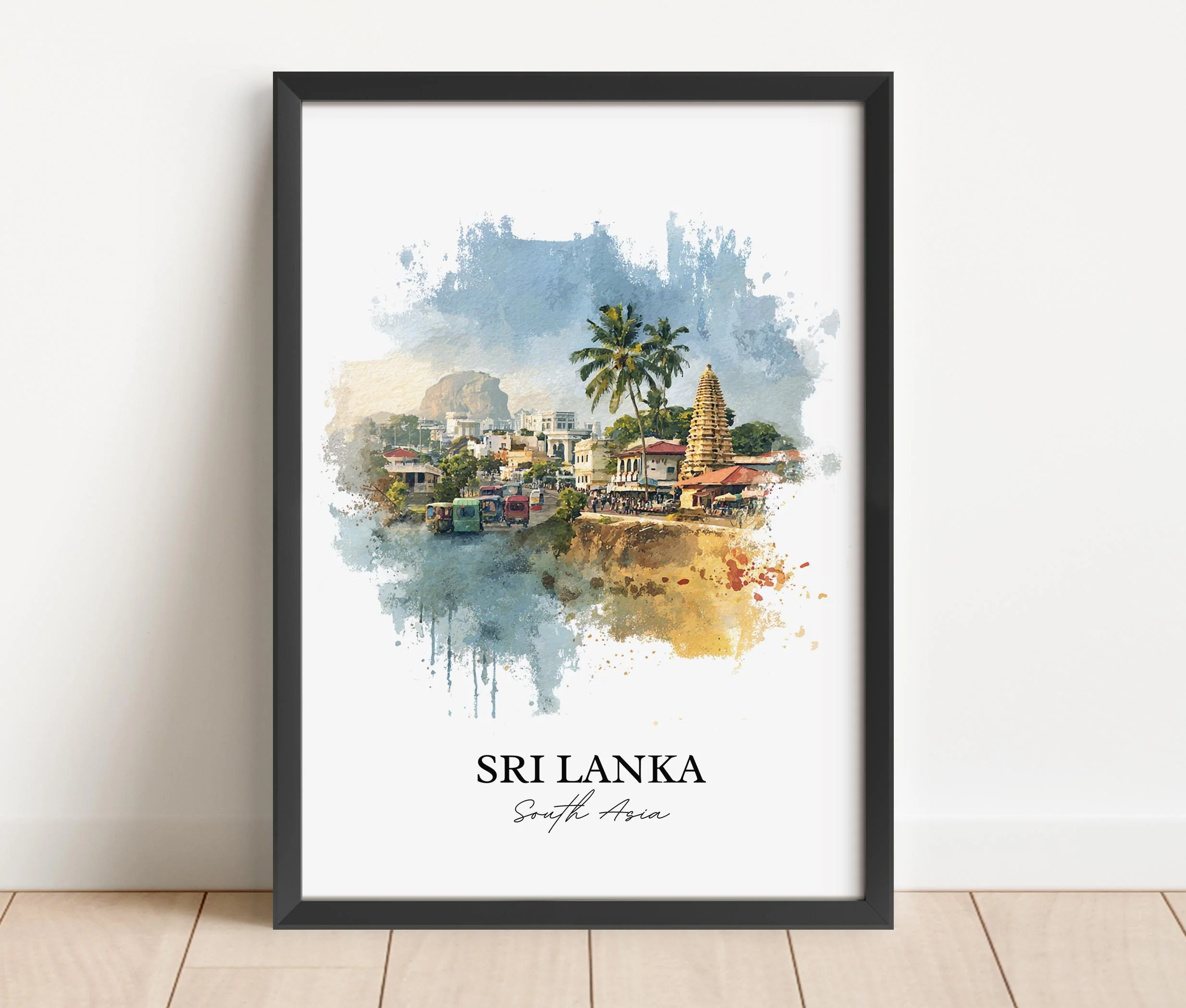 Sri Lanka, Sri Lanka – Watercolor Art Print - Image 4
