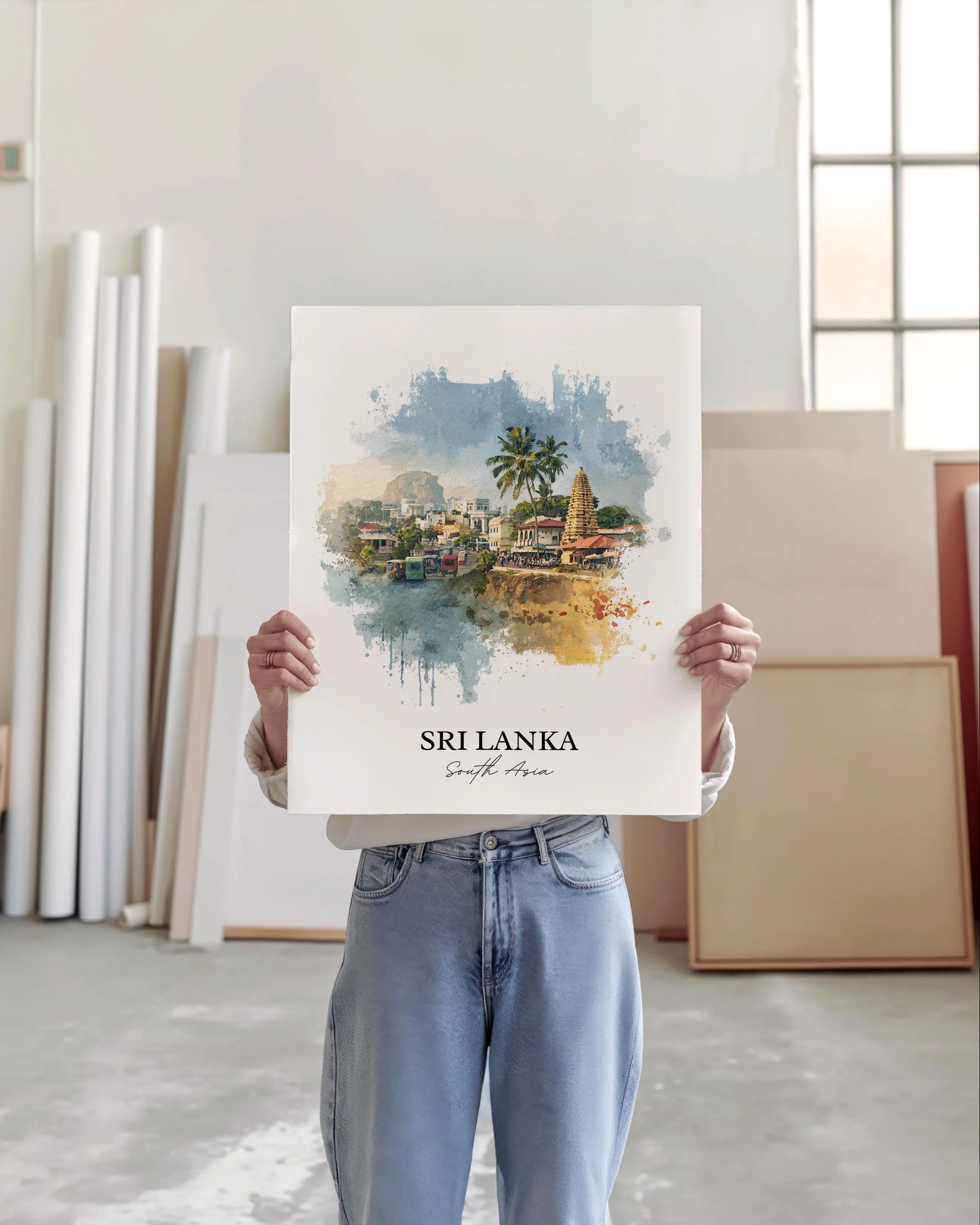 Sri Lanka, Sri Lanka – Watercolor Art Print - Image 5