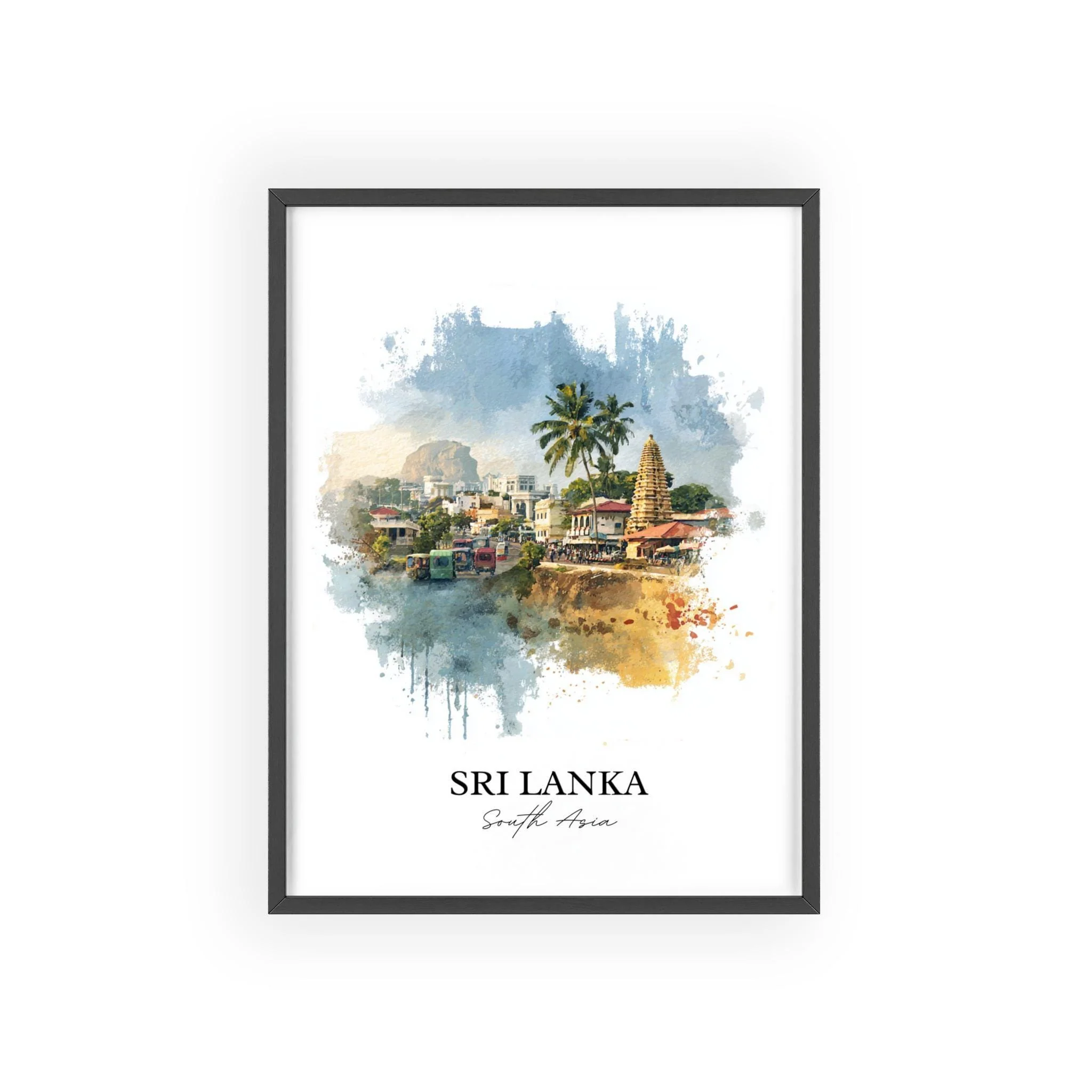 Sri Lanka, Sri Lanka – Watercolor Art Print - Image 7