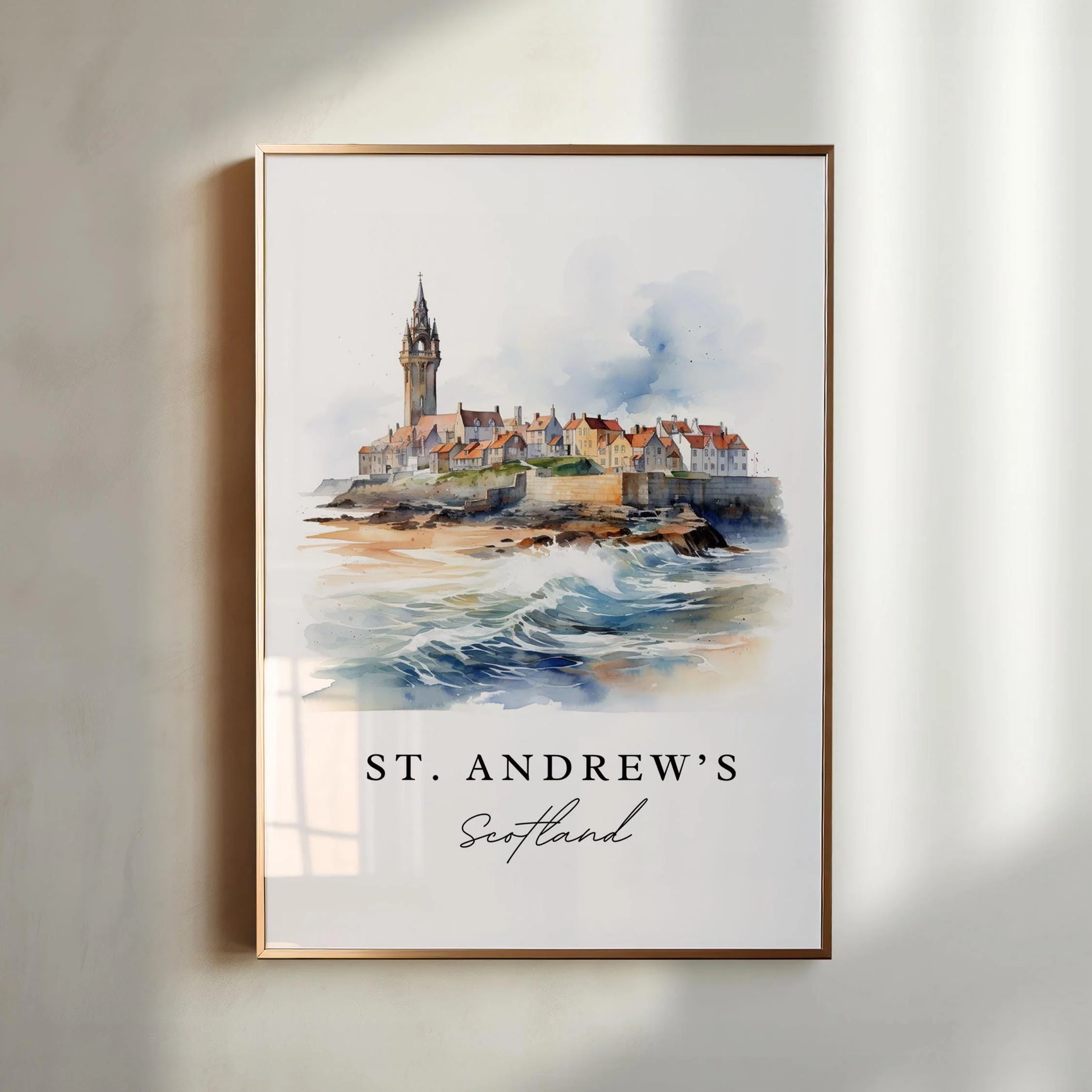 St Andrews, Scotland – Watercolor Art Print