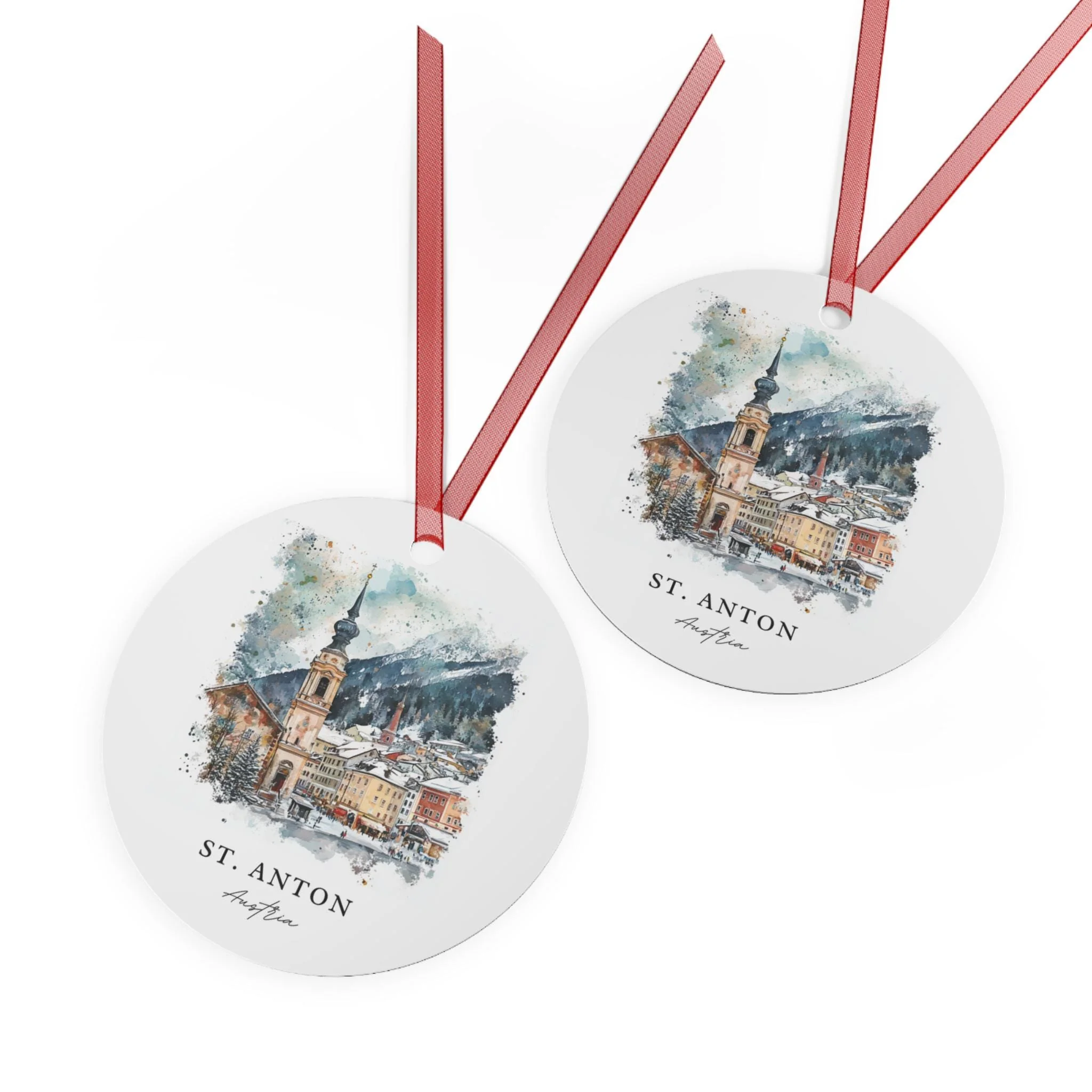 St. Anton Austria Ornament: Unique Tyrolean Alps Souvenir, Tyrolean Alps Xmas Decor, and Authentic St Anton Gift - Image 2
