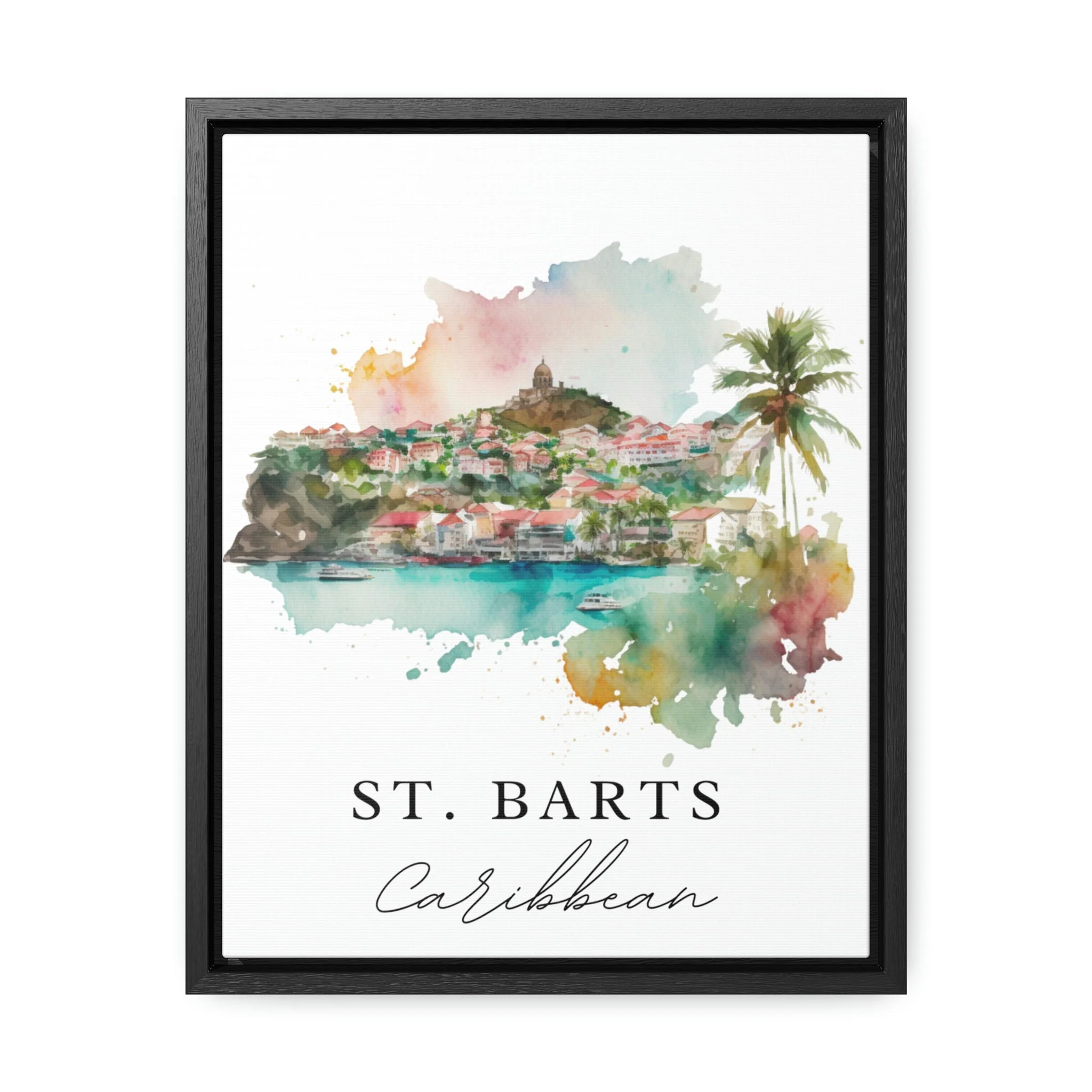 St. Barts, Caribbean – Watercolor Art Print - Image 5