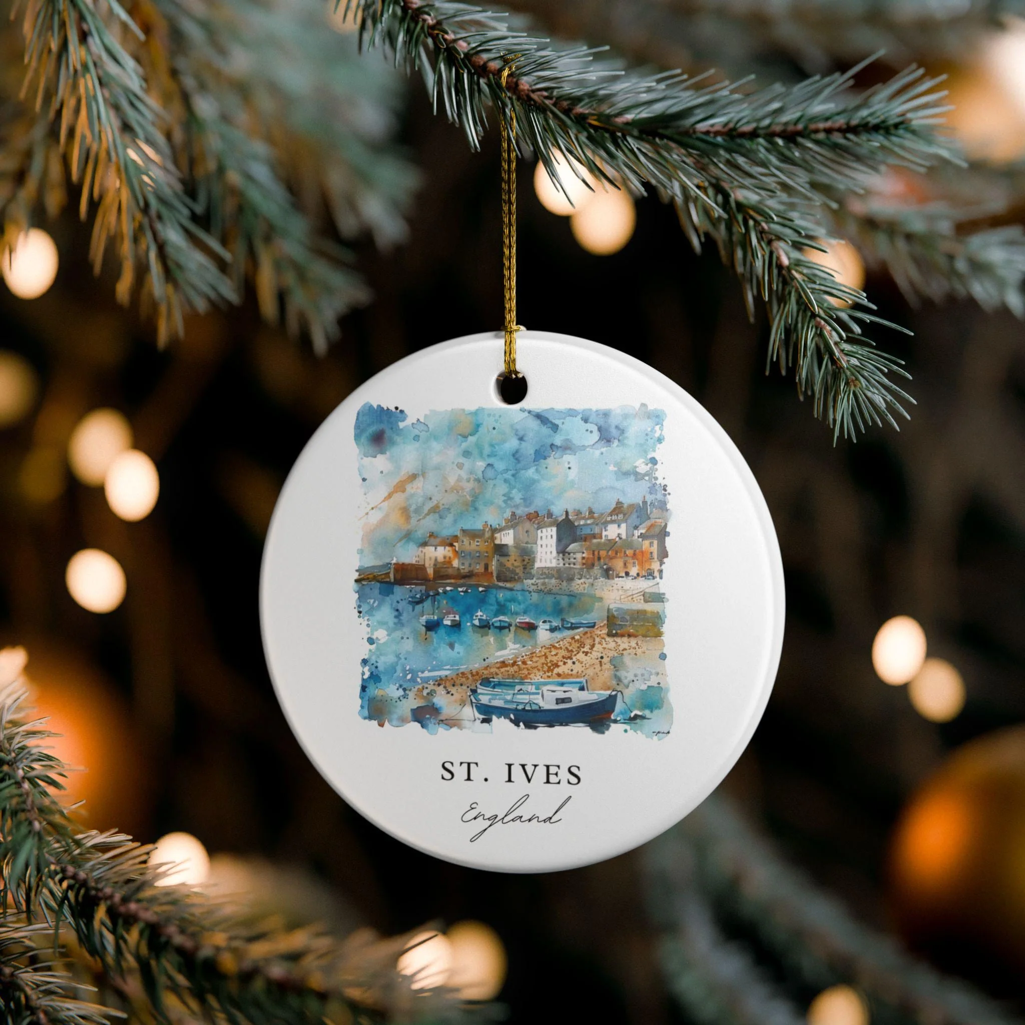 St. Ives Ornament: Unique St. Ives Souvenir, St. Ives Xmas Decor, and Authentic St. Ives England Gift - Image 2