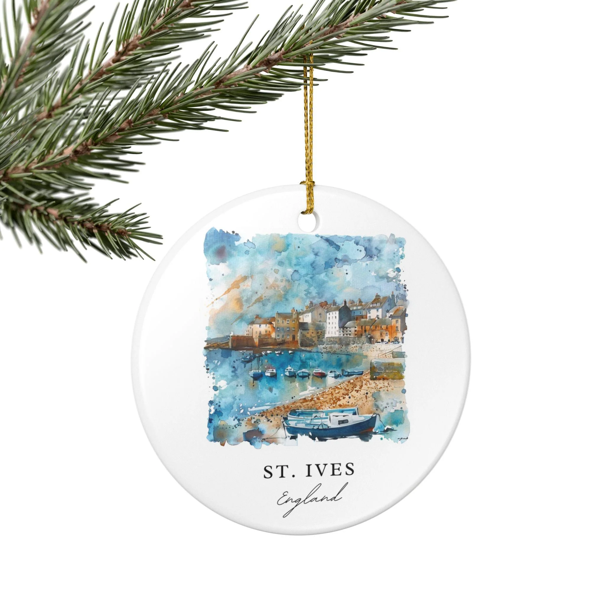 St. Ives Ornament: Unique St. Ives Souvenir, St. Ives Xmas Decor, and Authentic St. Ives England Gift - Image 3