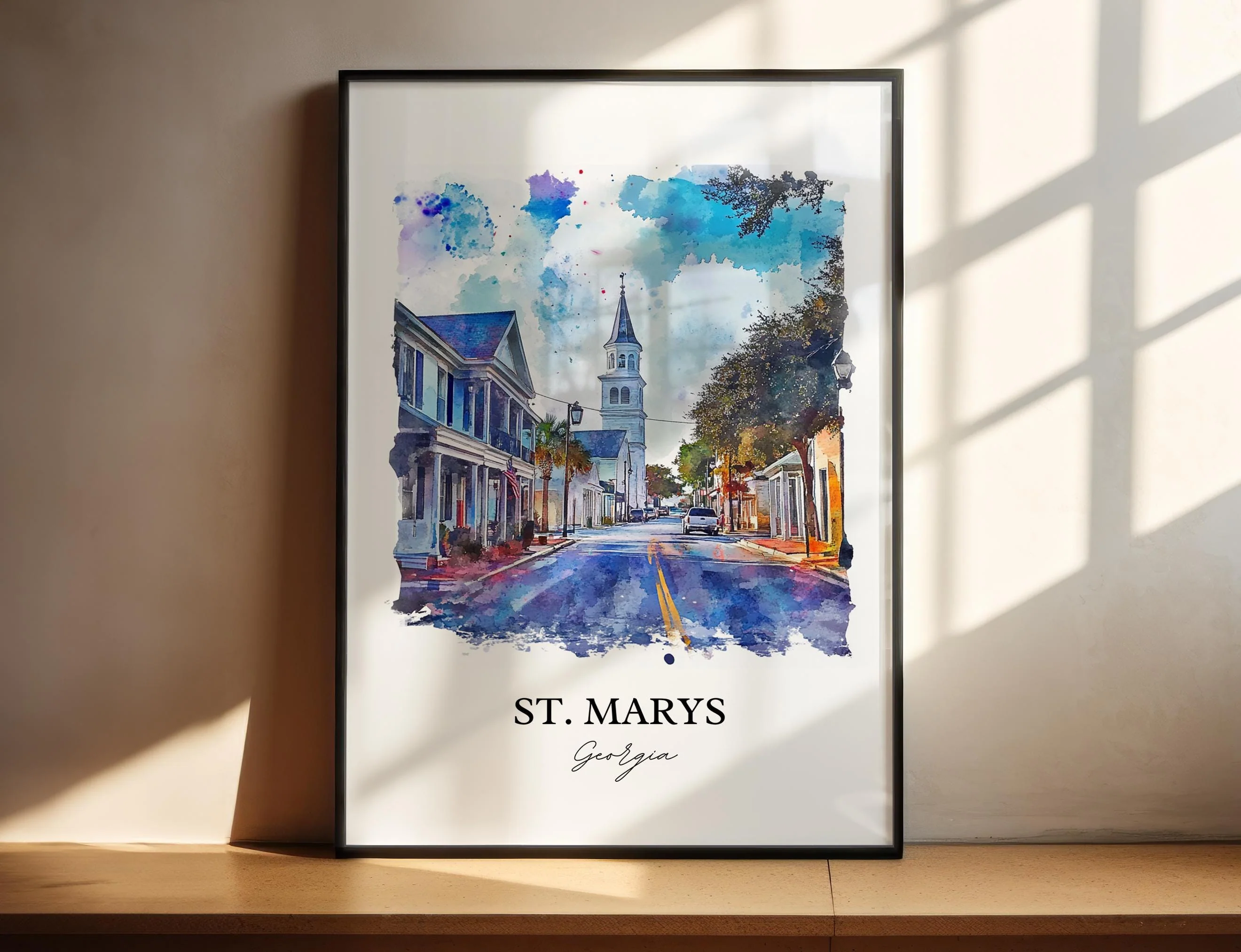 St Marys, USA – Watercolor Art Print