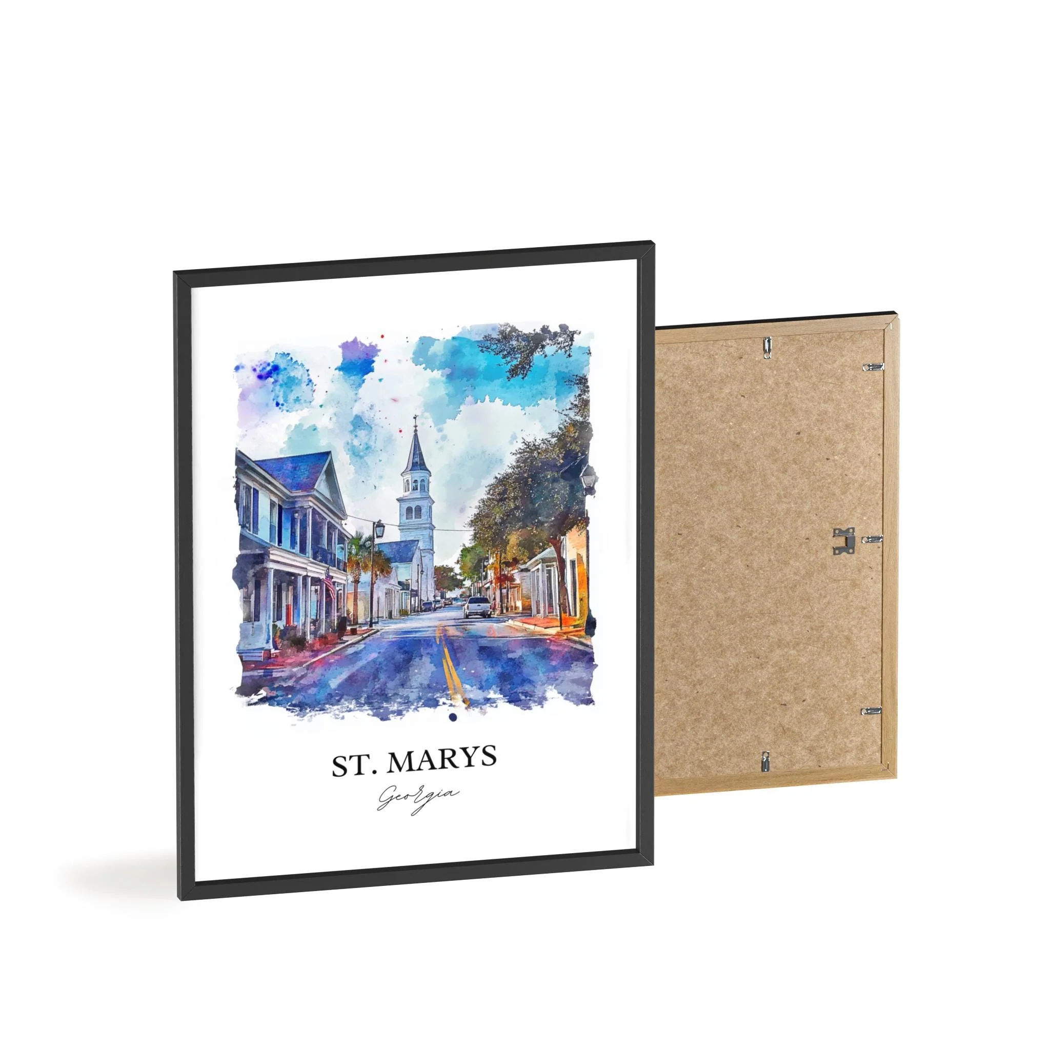 St Marys, USA – Watercolor Art Print - Image 8