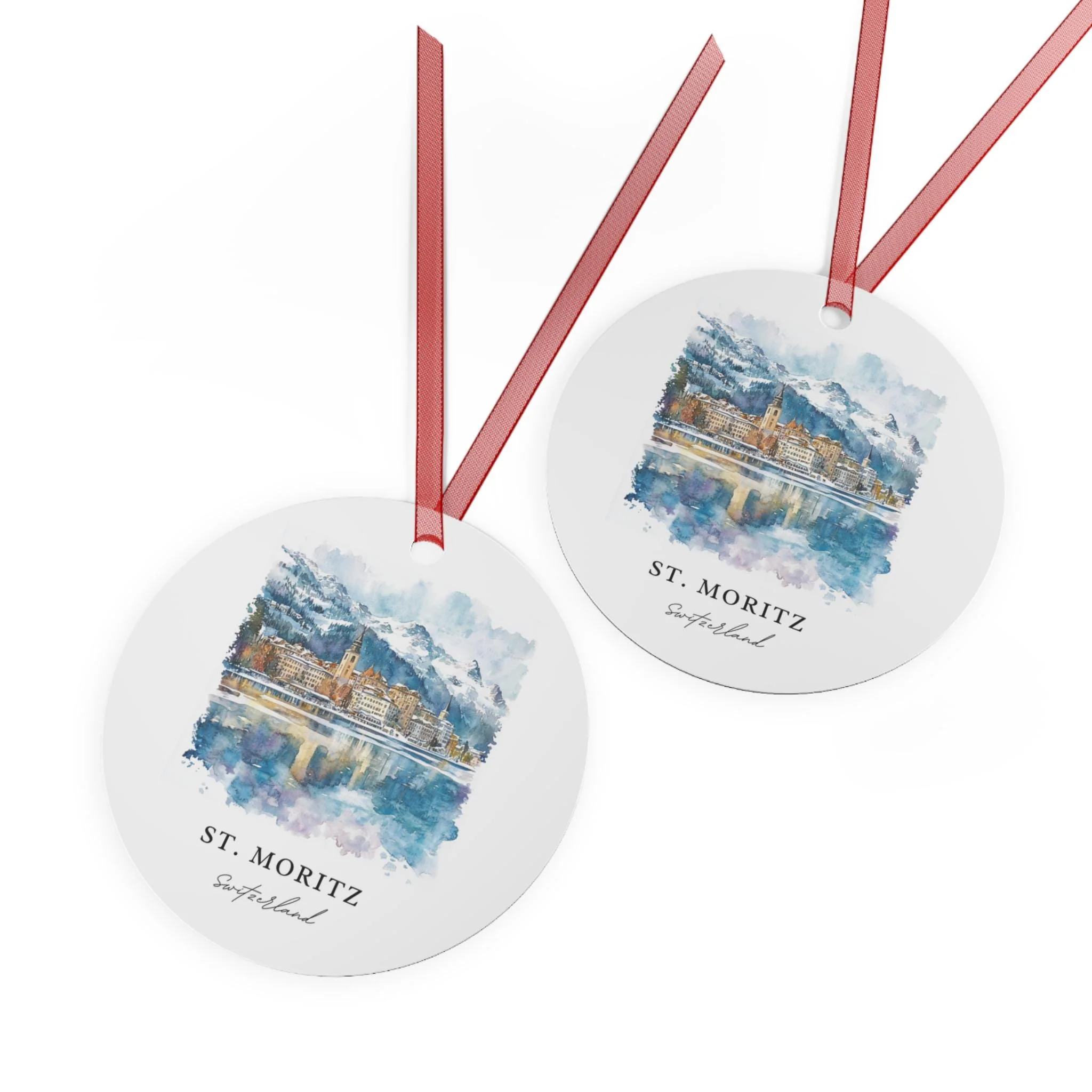 St Moritz Ornament: St Moritz Unique Souvenir, Switzerland Xmas Decor, and Authentic Engadin Valley Gift - Image 3