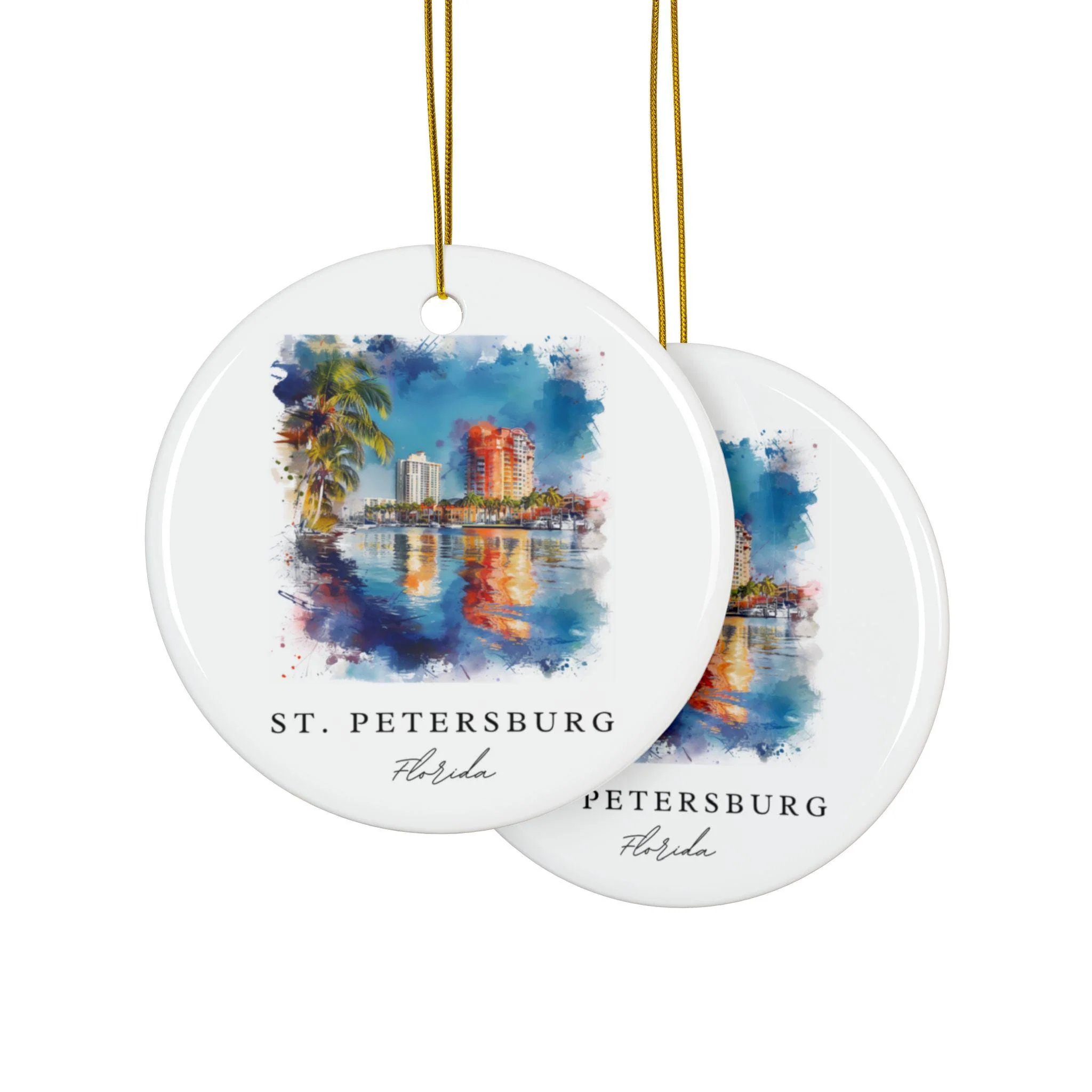 St Petersburg FL Ornament: St Petersburg FL Souvenir, St Petersburg Decor, and St Petersburg FL Christmas Gift - Image 4