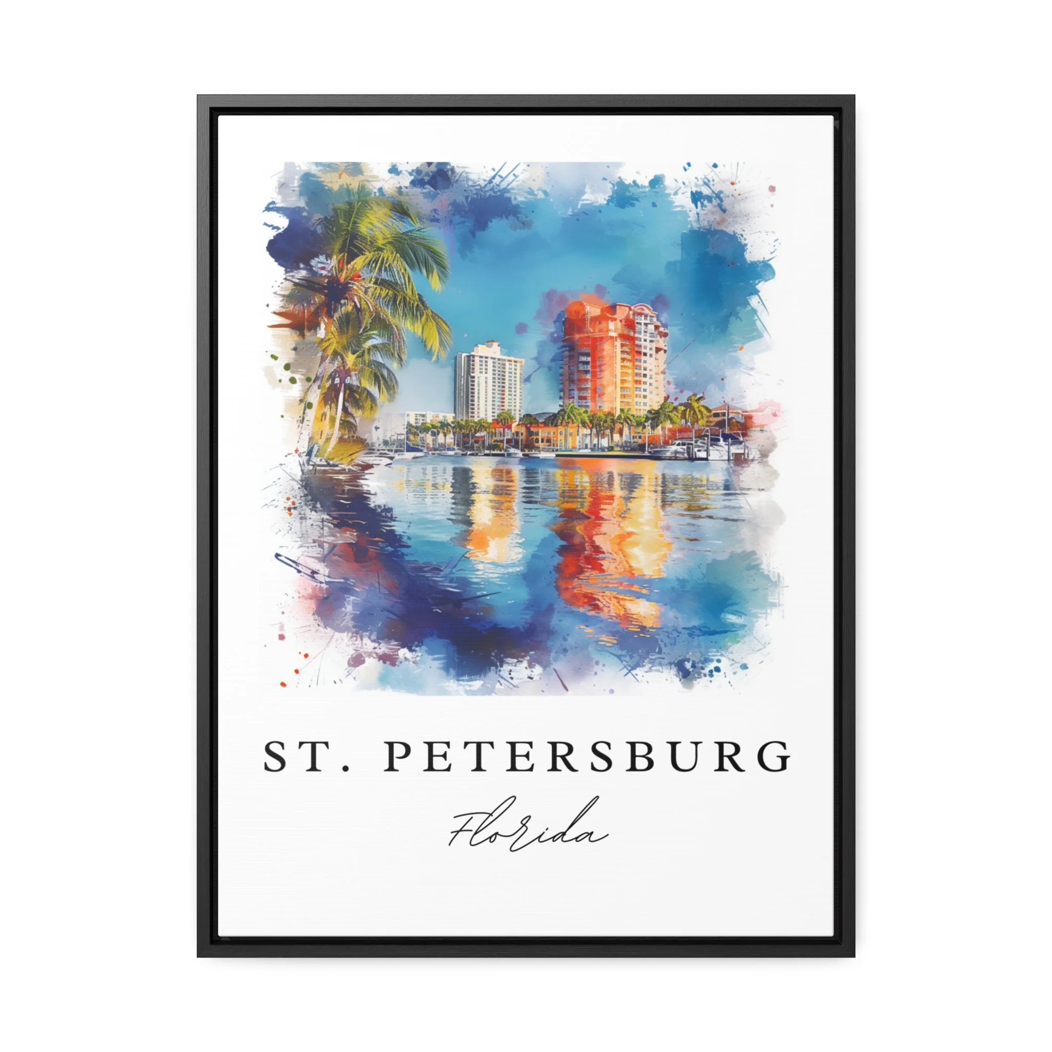 St. Petersburg, FL, Florida – Watercolor Art Print - Image 5