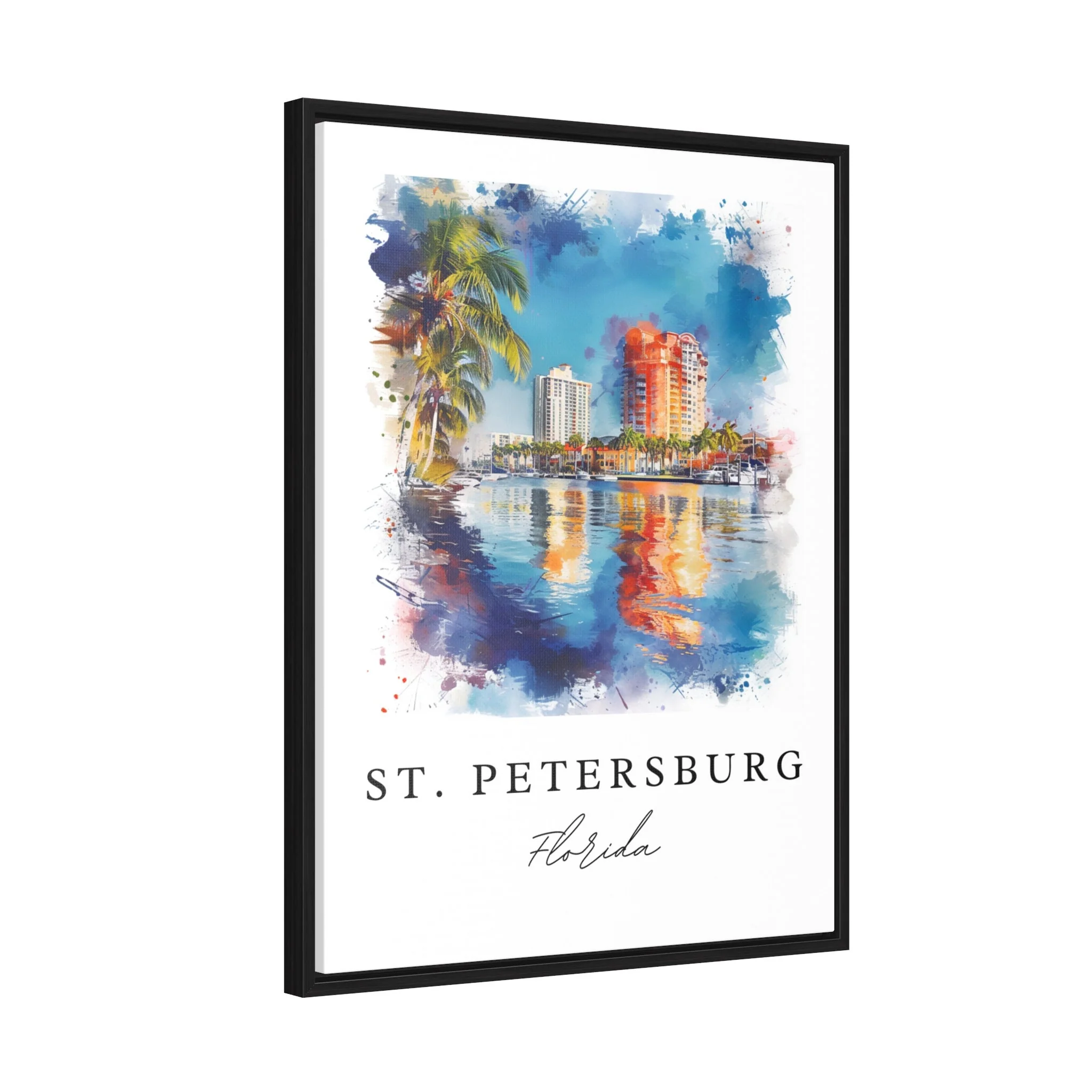 St. Petersburg, FL, Florida – Watercolor Art Print - Image 6
