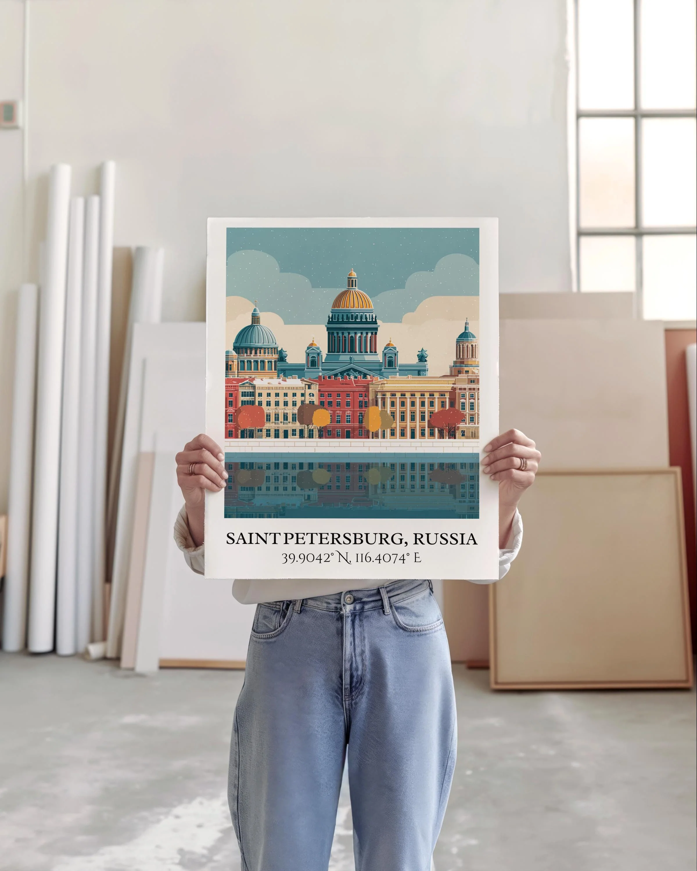 St Petersburg, Russia – Watercolor Art Print - Image 3