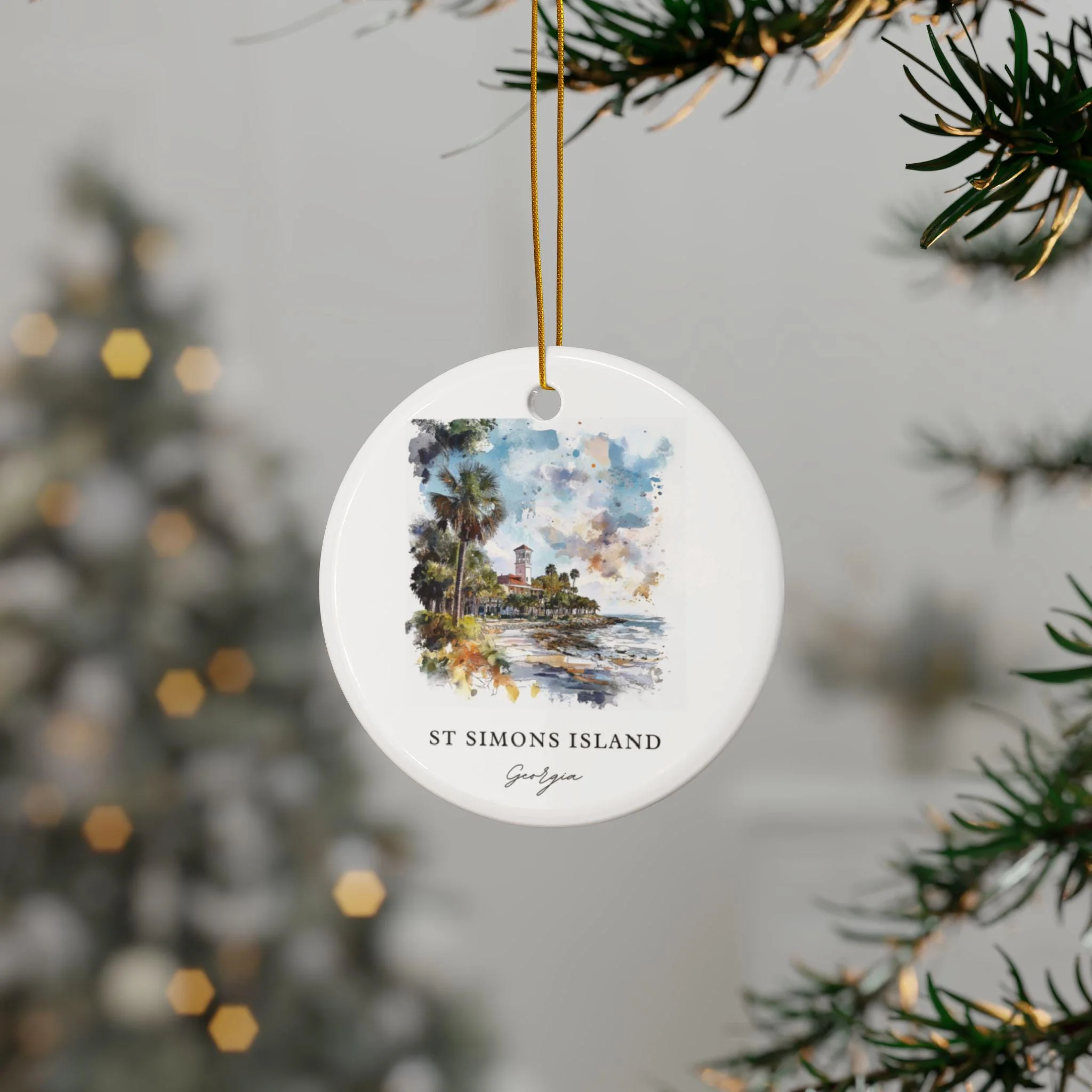 St Simons Island GA Ornament: Unique Simons Island Souvenir, St Simons Island Decor, and Authentic St Simons Gift - Image 3