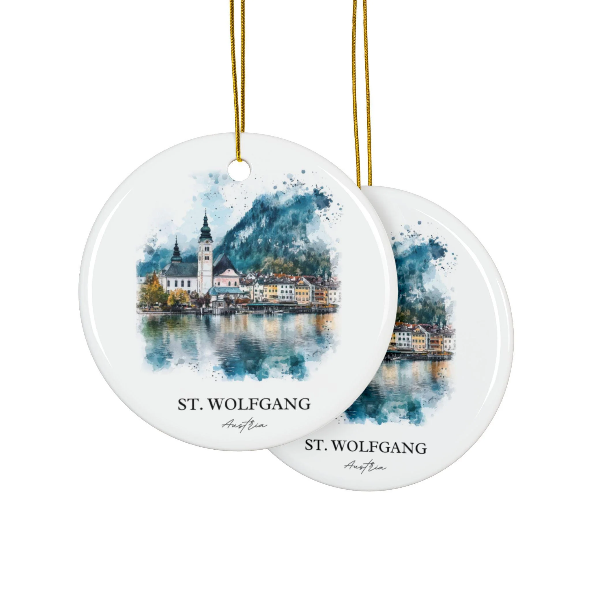 St. Wolfgang Ornament: Unique Austrian Souvenir, Austria Xmas Decor, and Authentic Switzerland St. Wolfgang - Image 2