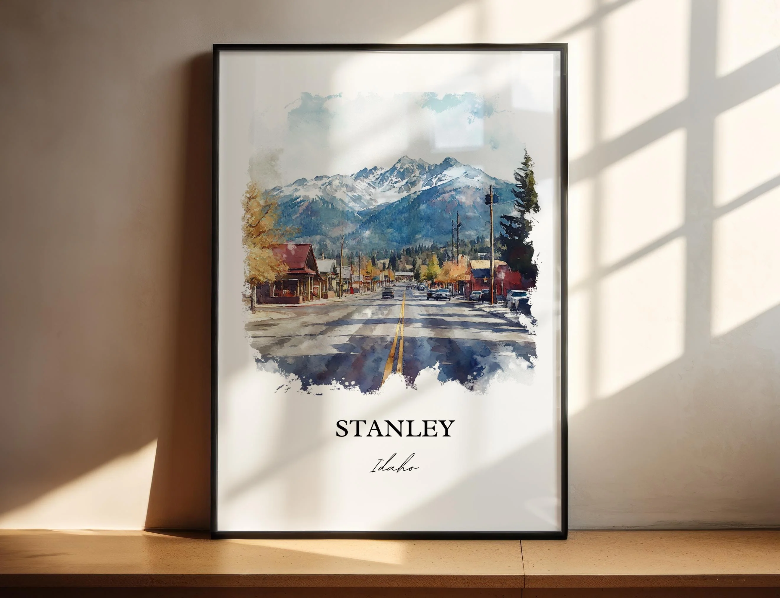 Stanley, Idaho, Idaho – Watercolor Art Print - Image 4