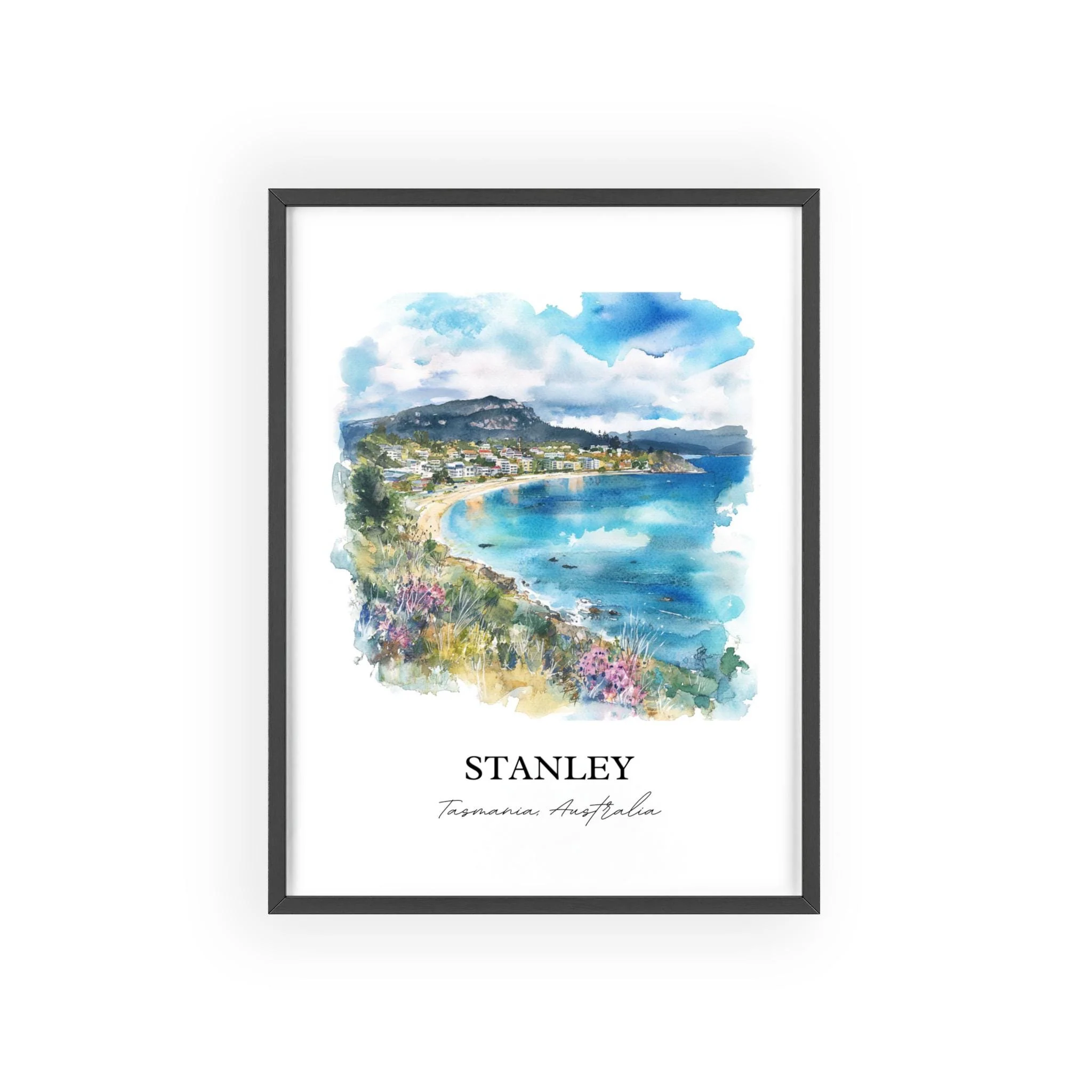 Stanley, Australia – Watercolor Art Print - Image 7