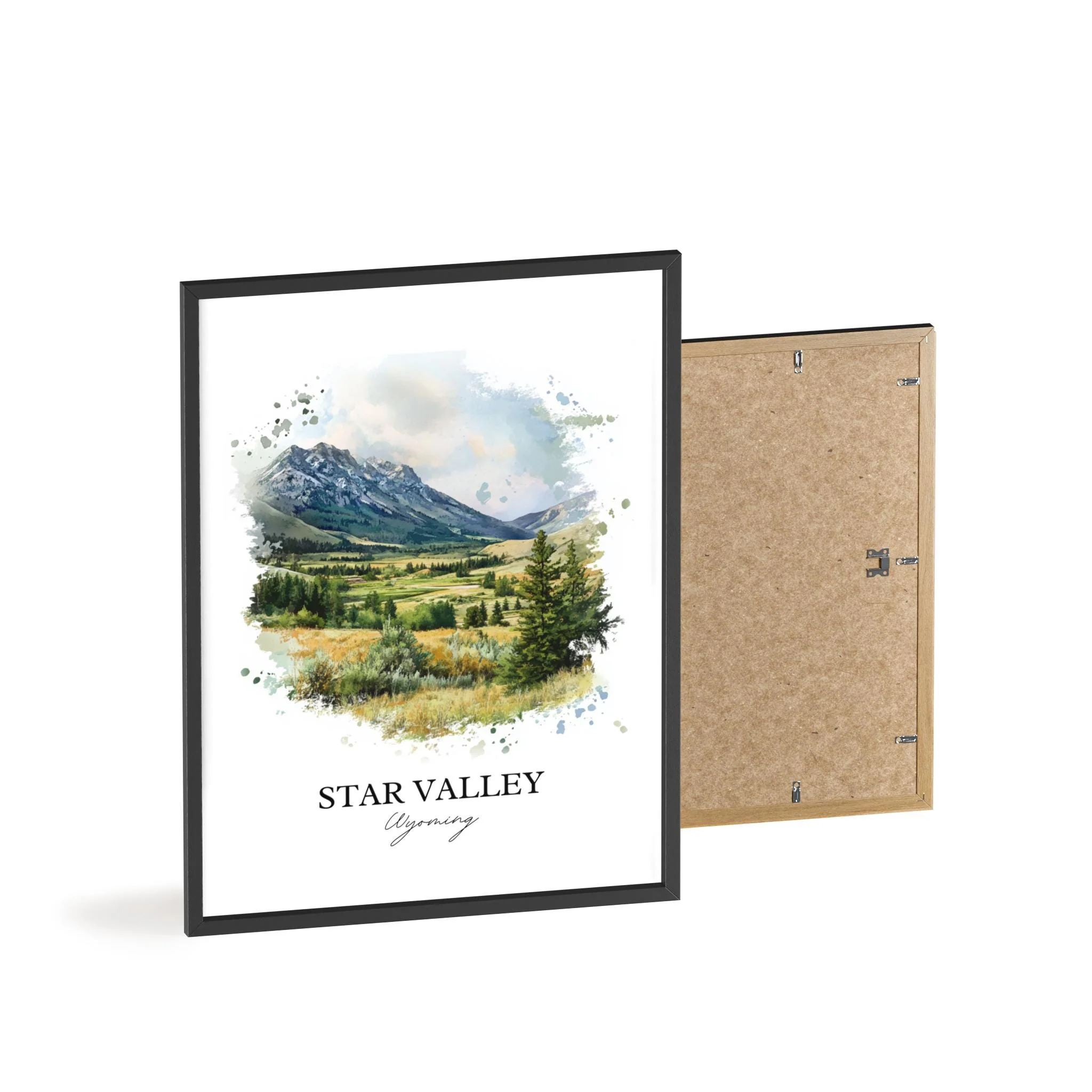 Star Valley, Wyoming – Watercolor Art Print - Image 8