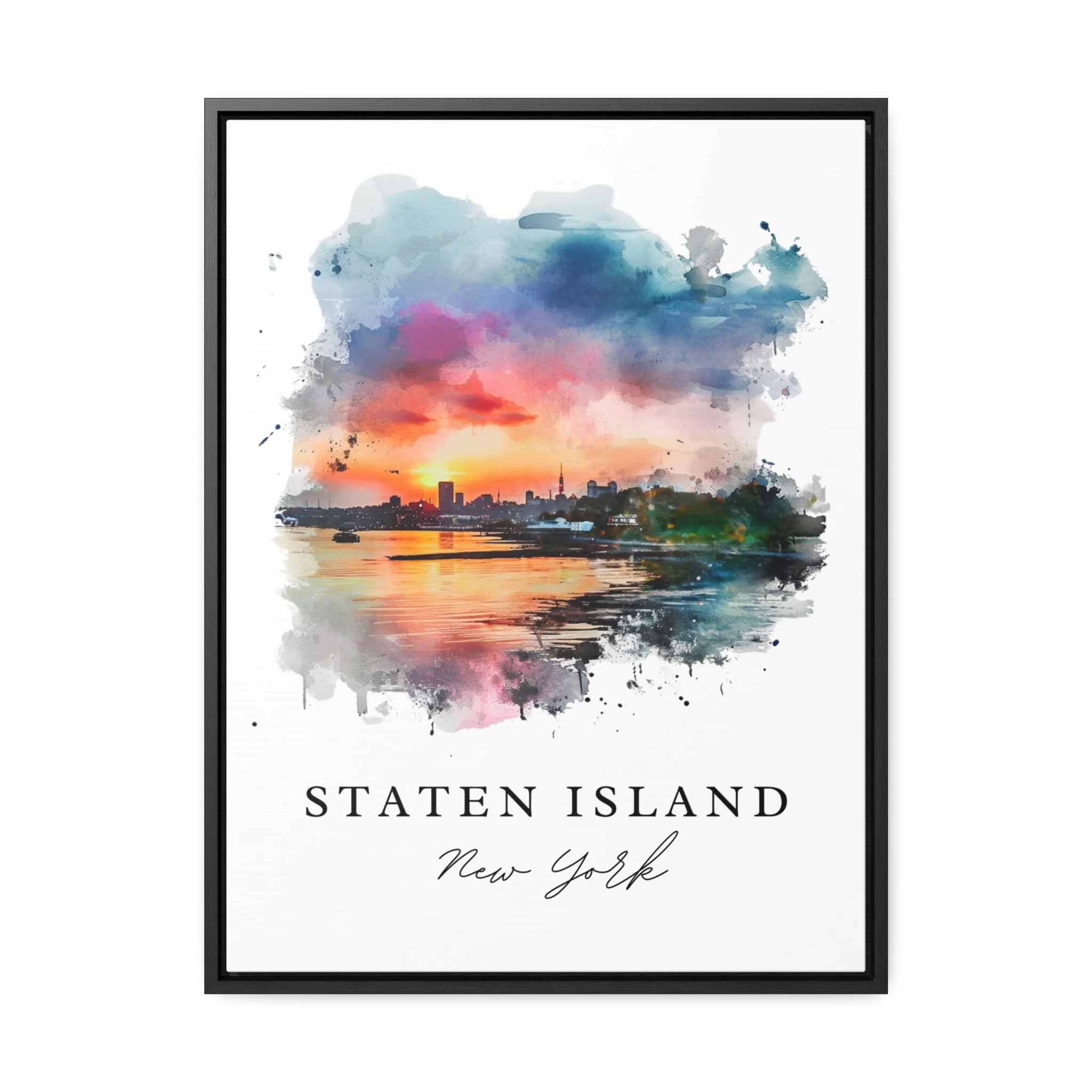 Staten Island, USA – Watercolor Art Print - Image 6