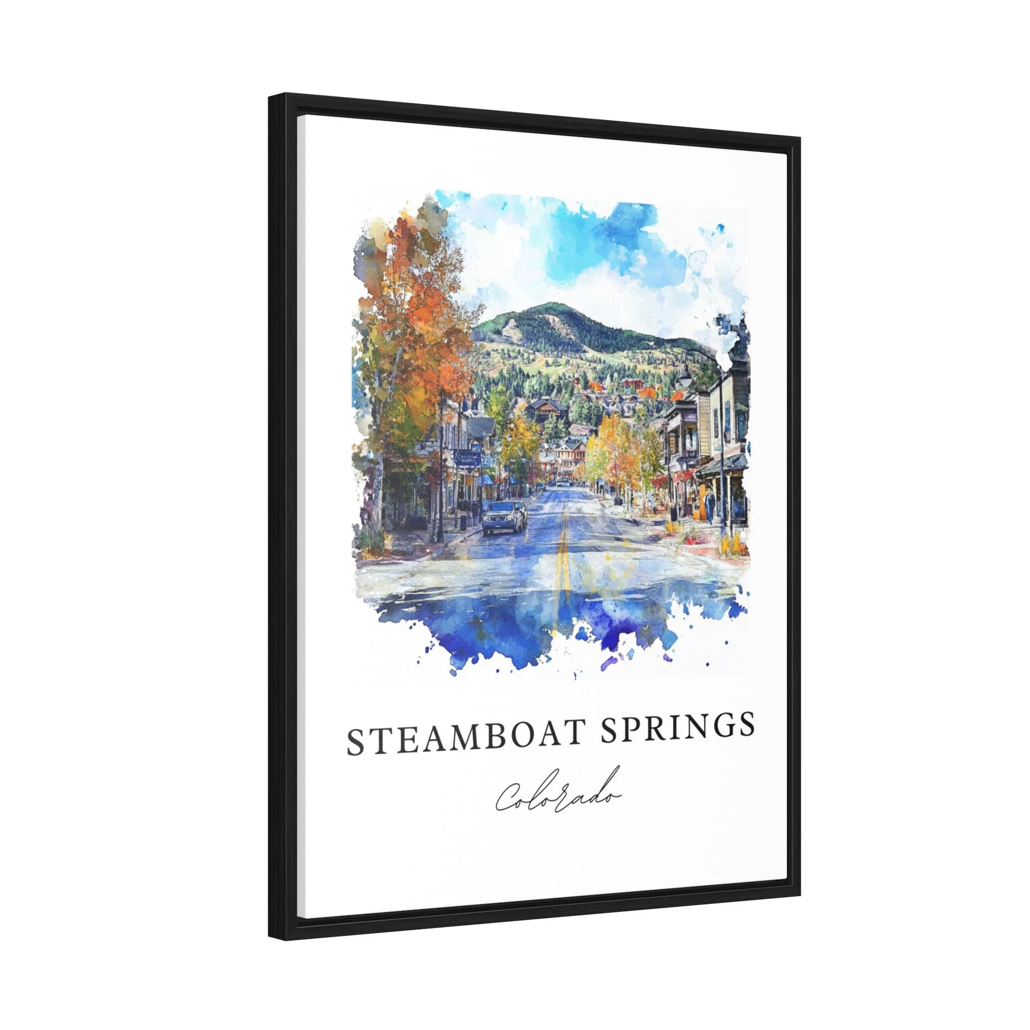 Steamboat Springs, USA – Watercolor Art Print - Image 6