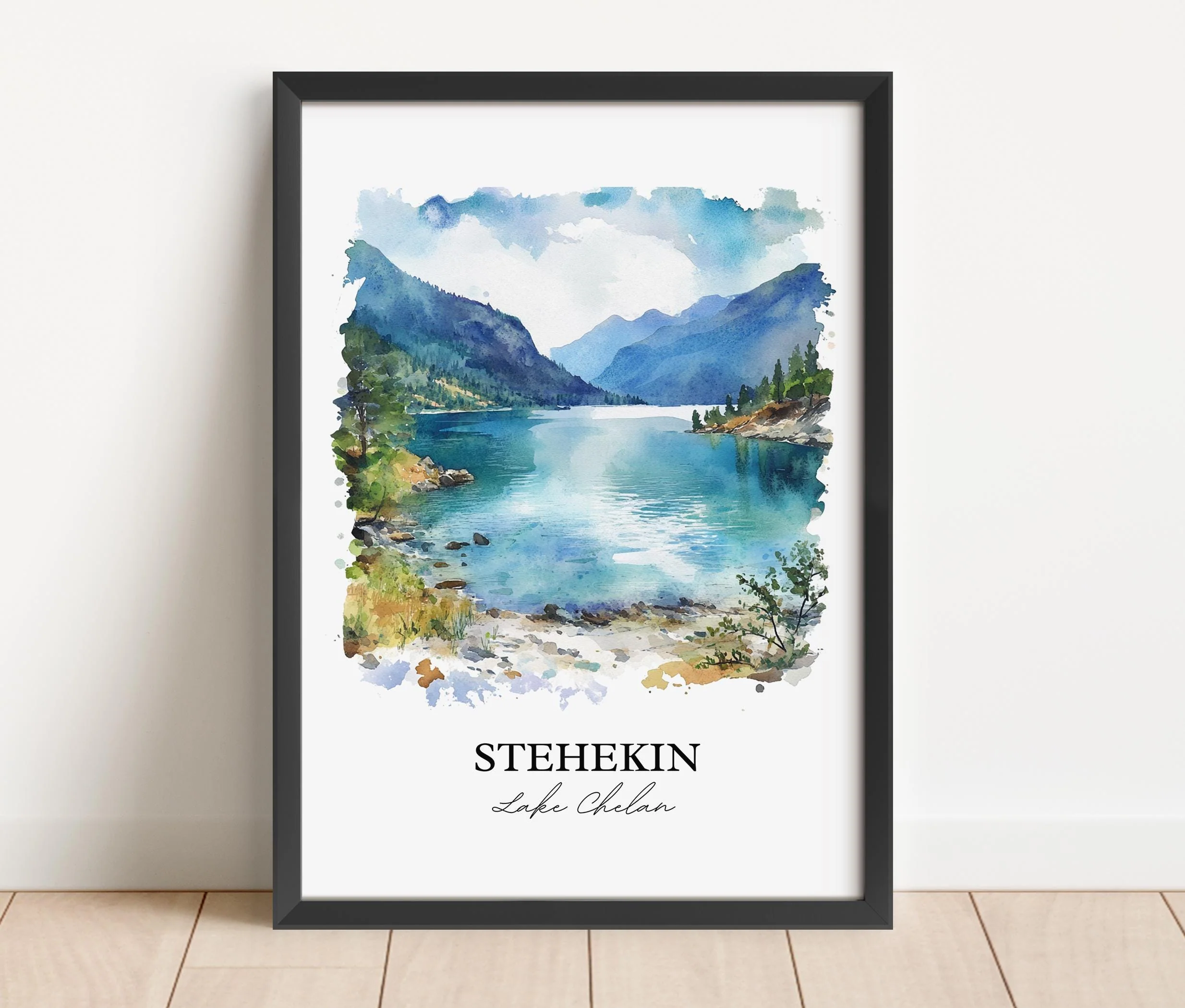 Stehekin, Washington, USA – Watercolor Art Print - Image 6