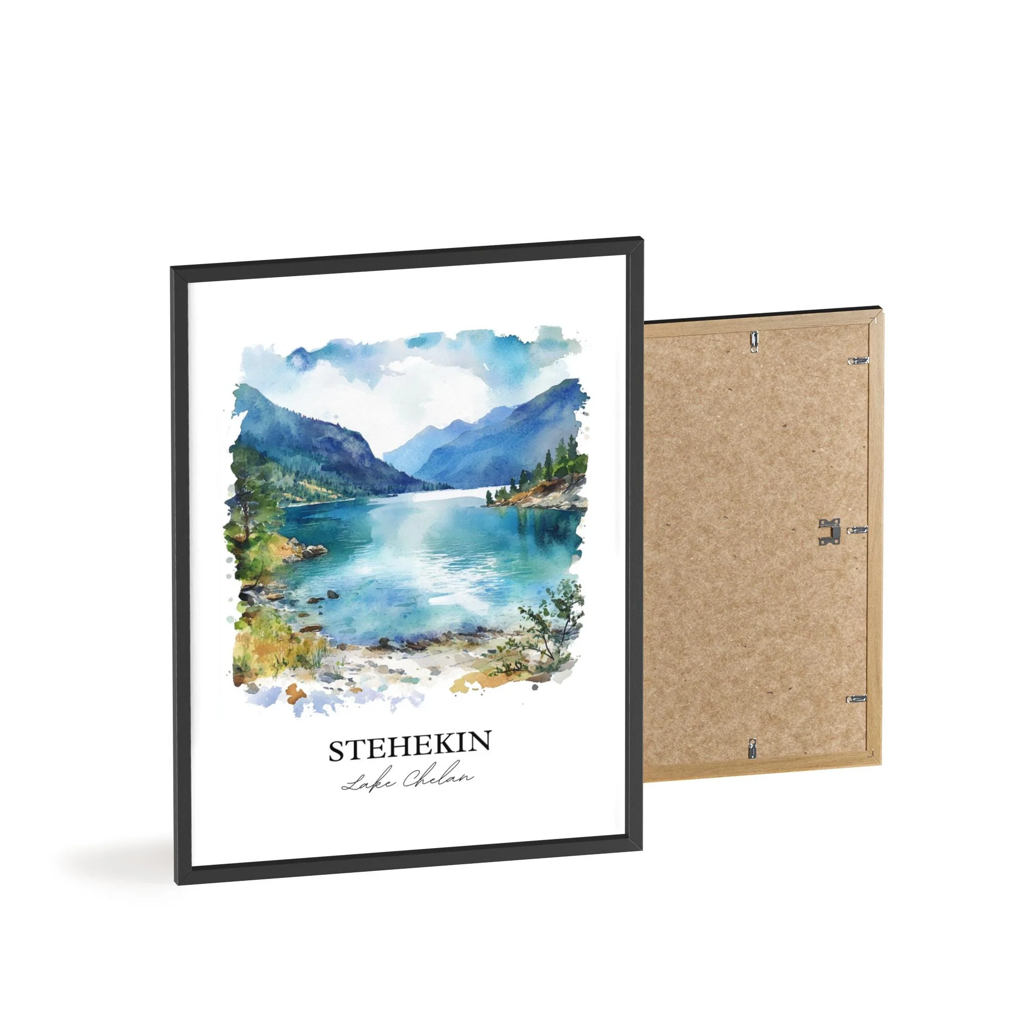 Stehekin, Washington, USA – Watercolor Art Print - Image 9