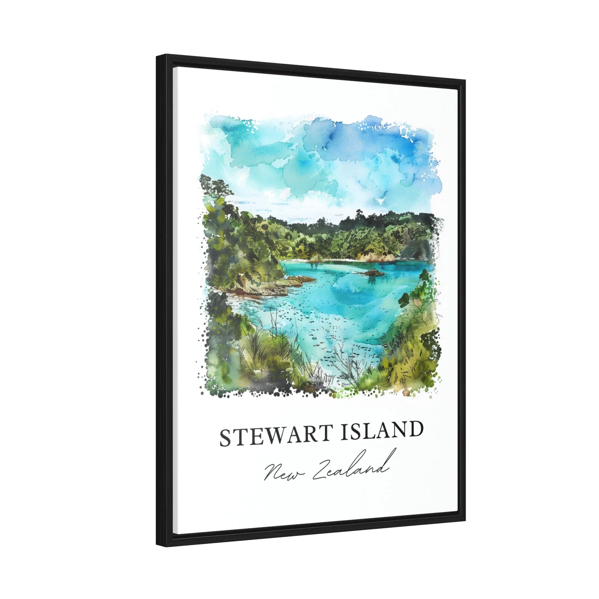 Stewart Island, New Zealand – Watercolor Art Print - Image 6