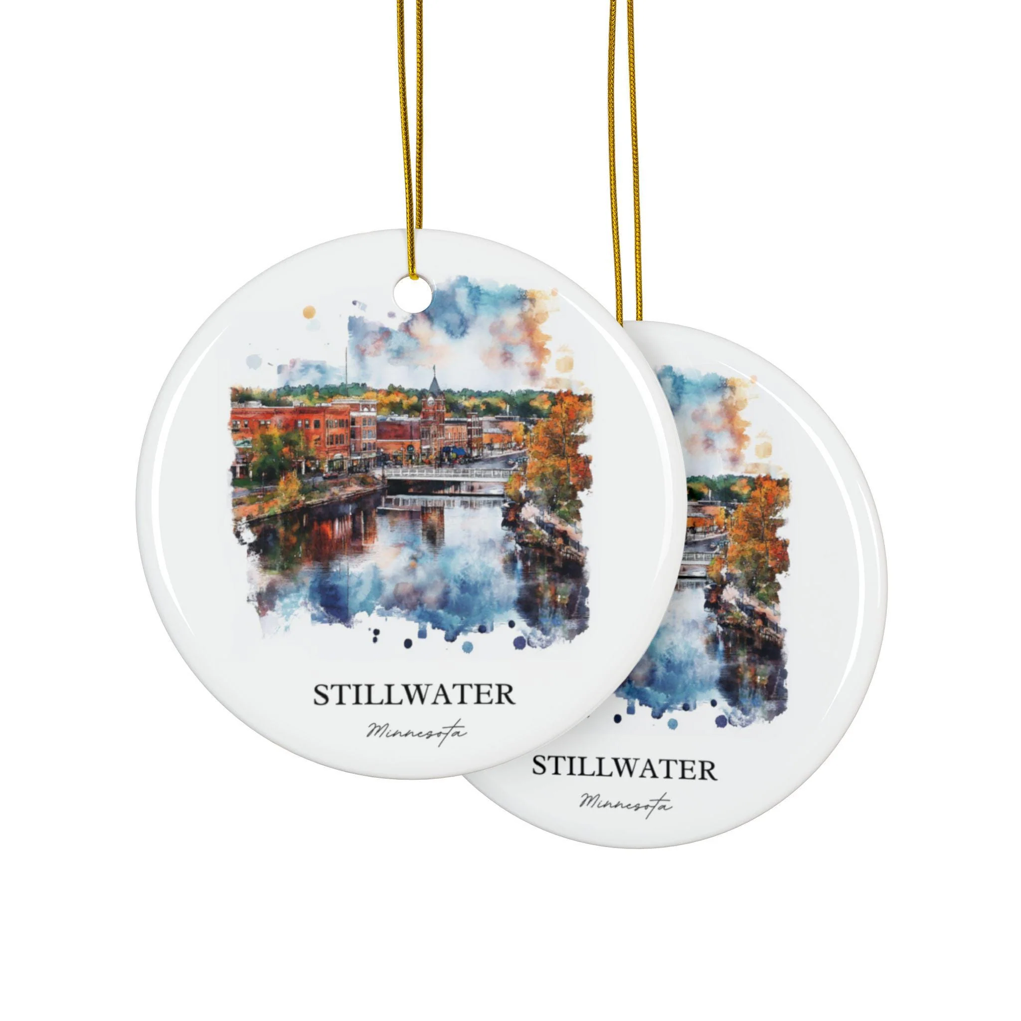 Stillwater MN Ornament: Unique Stillwater Souvenir, Stillwater Xmas Decor, and Authentic Minnesota Gift - Image 2