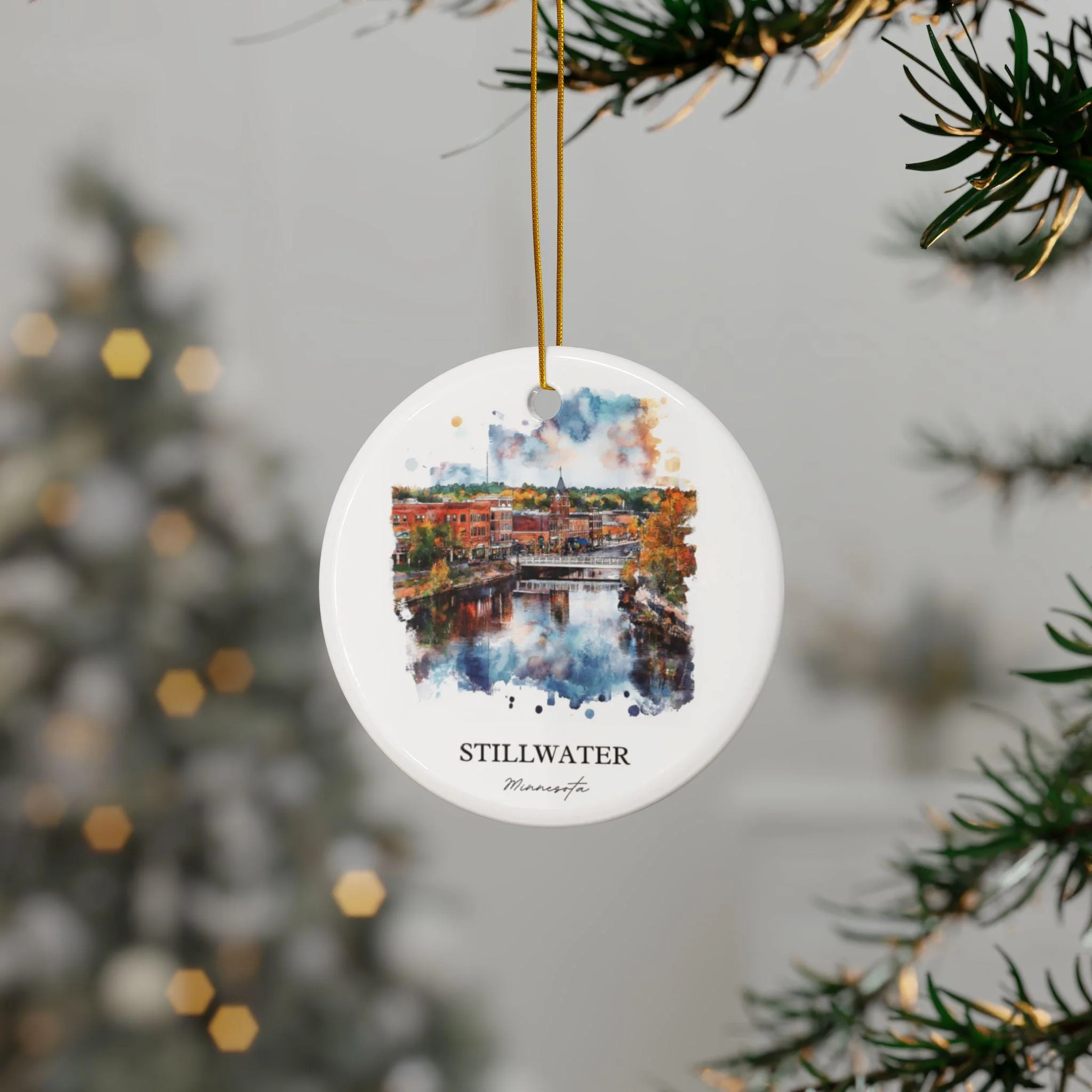 Stillwater MN Ornament: Unique Stillwater Souvenir, Stillwater Xmas Decor, and Authentic Minnesota Gift - Image 3
