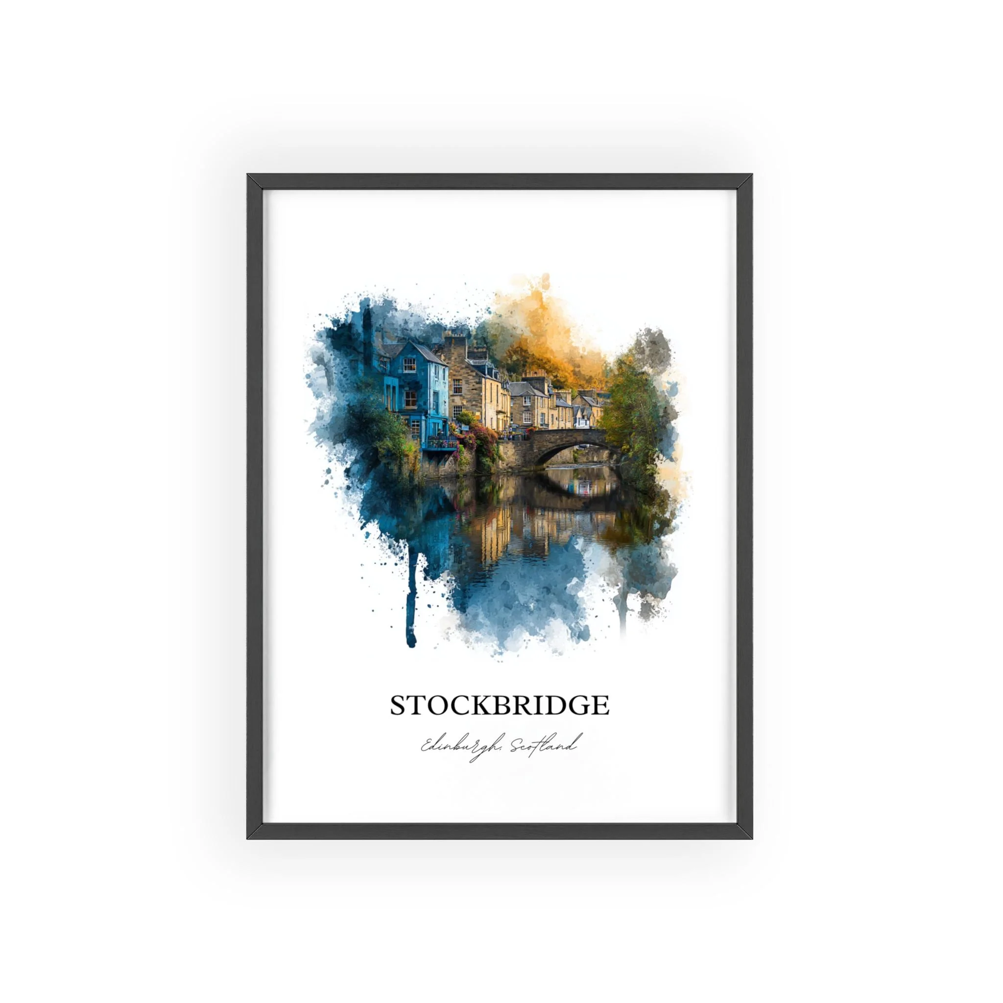 Stockbridge, Edinburgh, Scotland – Watercolor Art Print - Image 8