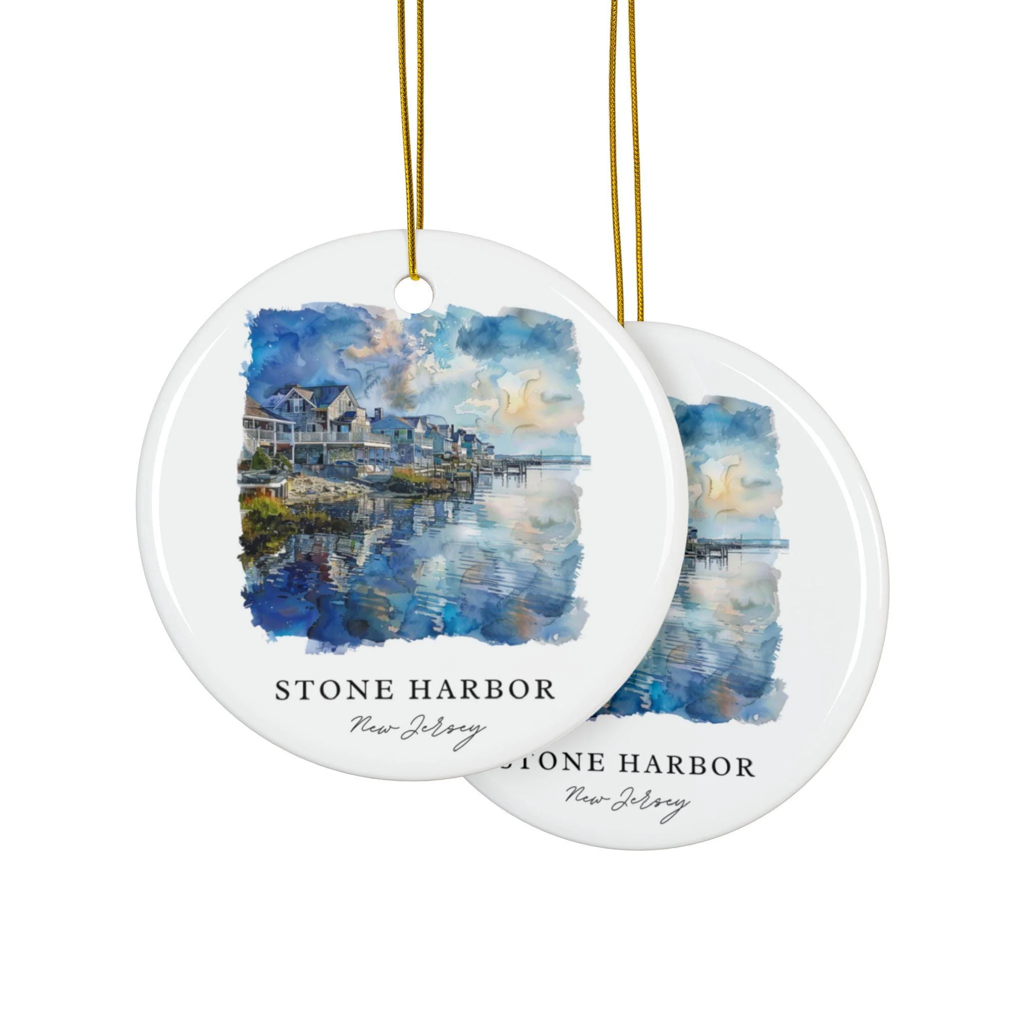 Stone Harbor NJ Ornament: Unique Stone Harbor Souvenir, Stone Harbor Xmas Decor, and Authentic Jersey Shore Gift - Image 2