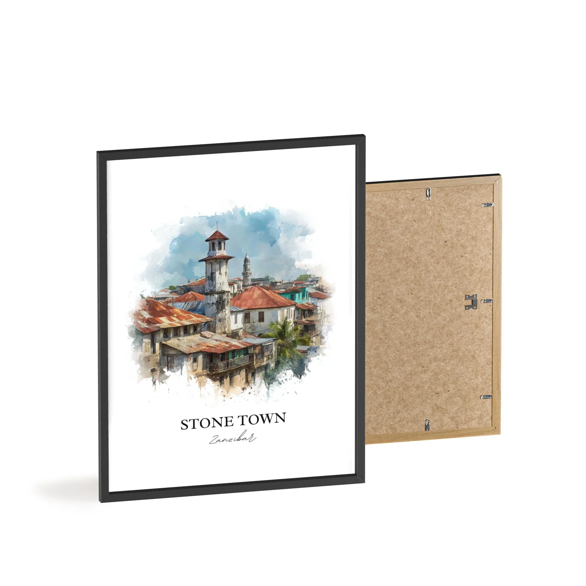 Stone Town, Zanzibar – Watercolor Art Print - Image 11