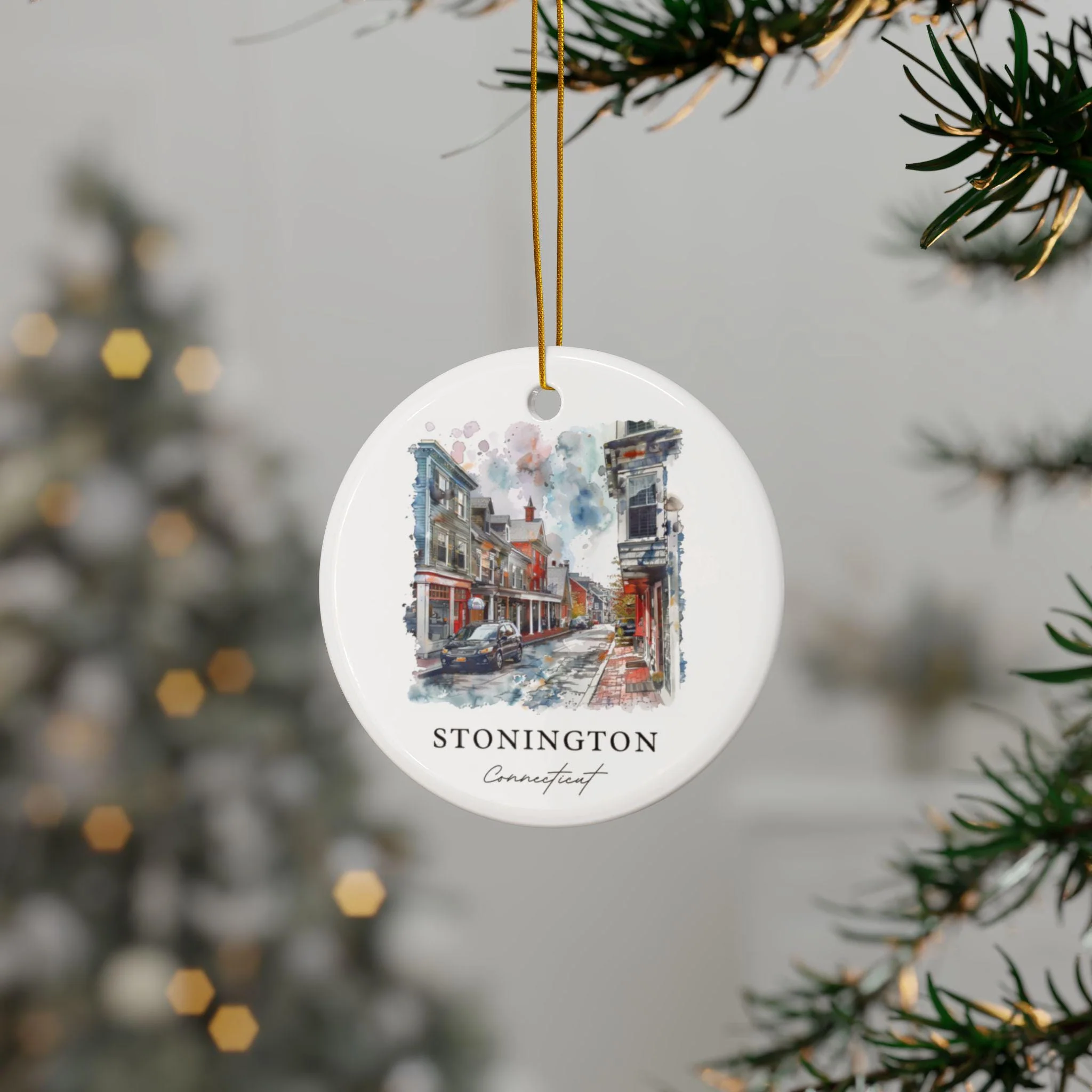 Stonington CT Ornament: Unique Stonington Souvenir, Stonington CT Xmas Decor, and Authentic Connecticut Gift - Image 3