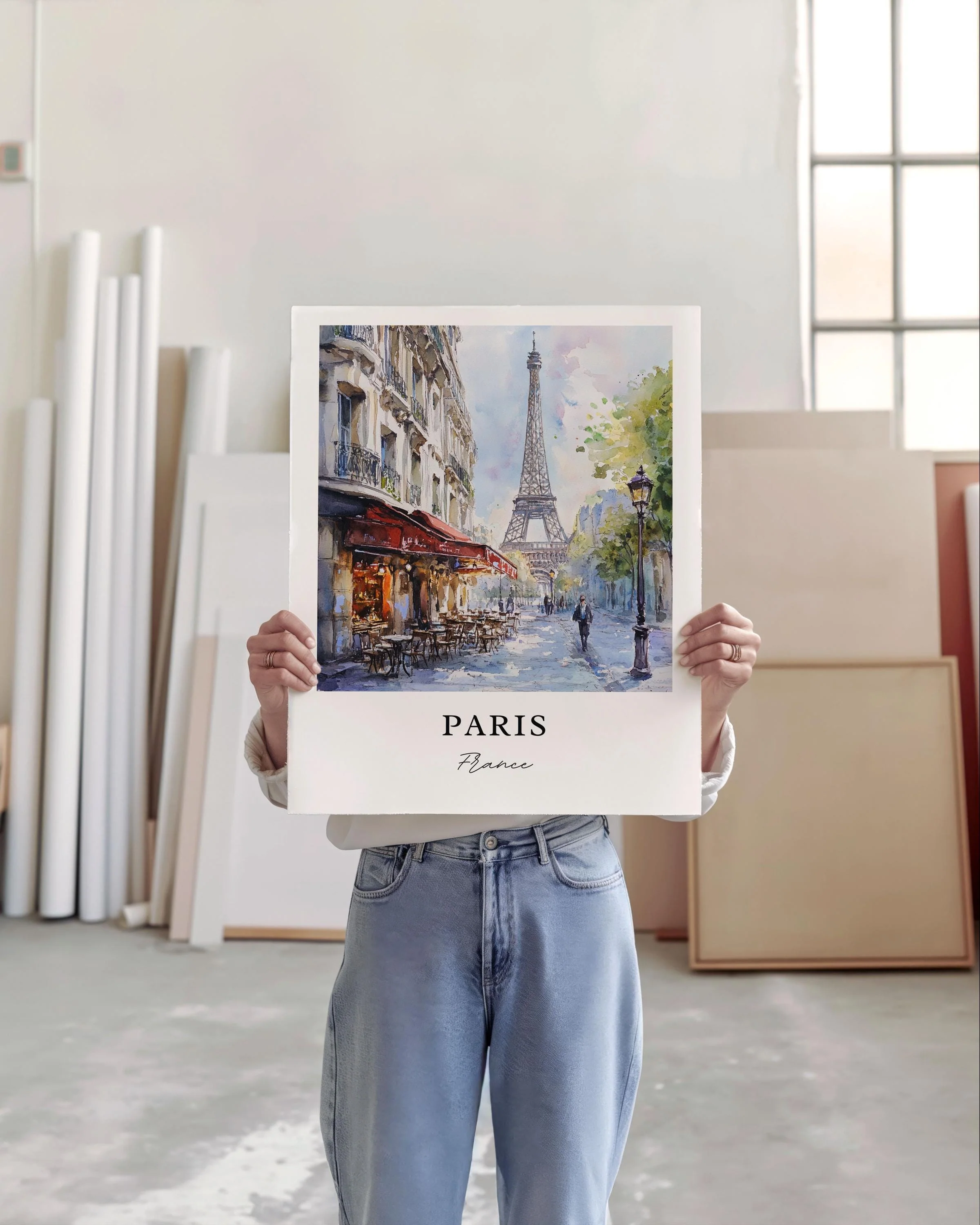 Paris, France – Watercolor Art Print - Image 5
