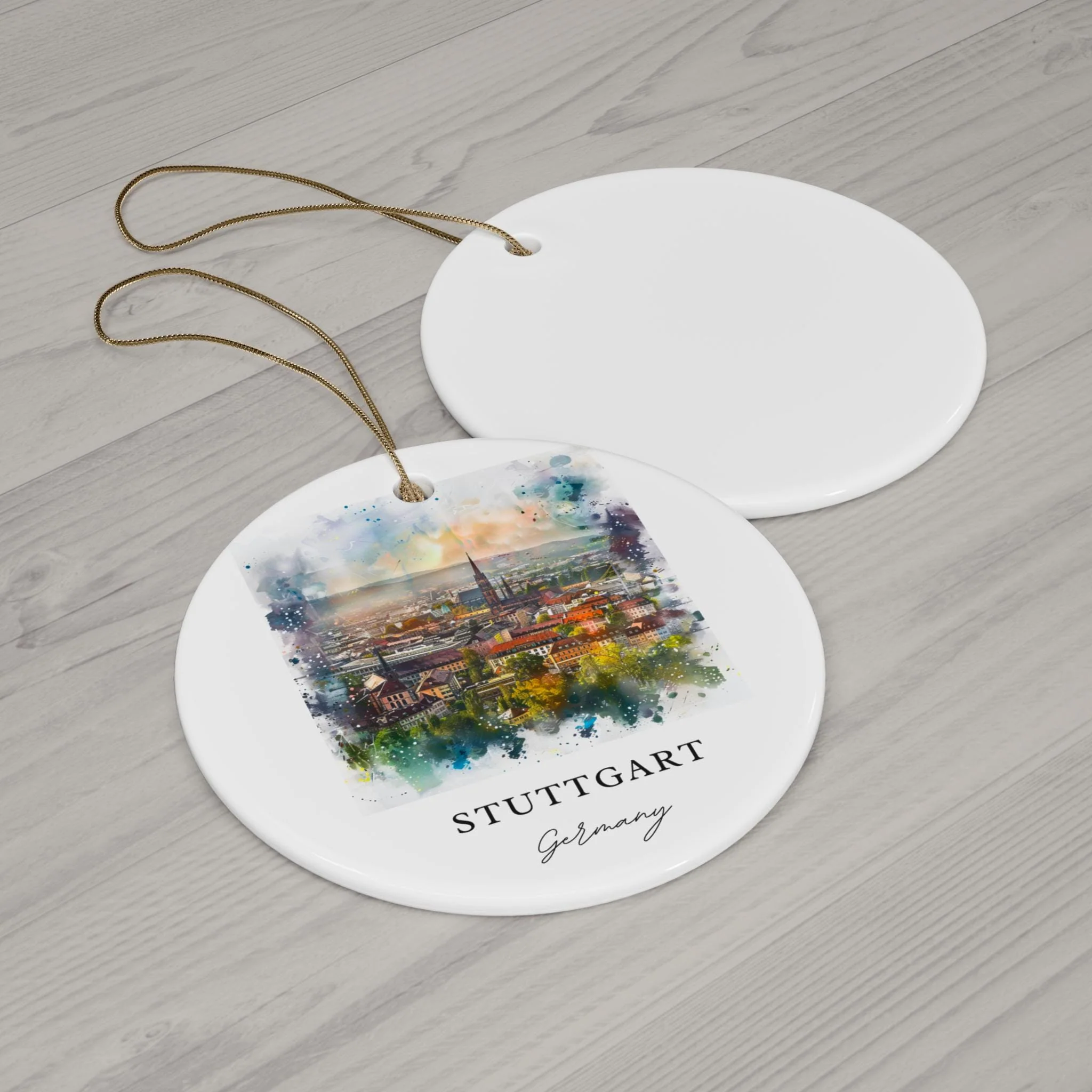 Stuttgart Germany Ornament: Unique Stuttgart Souvenir, Stuttgart Xmas Decor, and Authentic Stuttgart Christmas Gift - Image 2